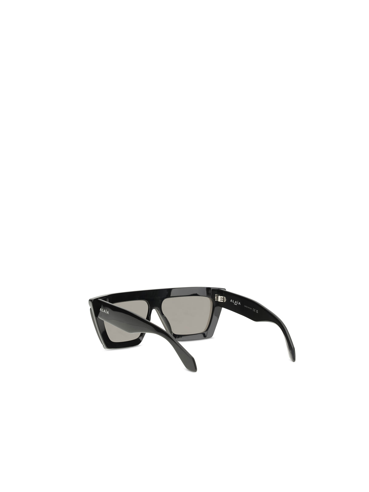 AlaïA Mask Sunglasses - Black-Black-Grey