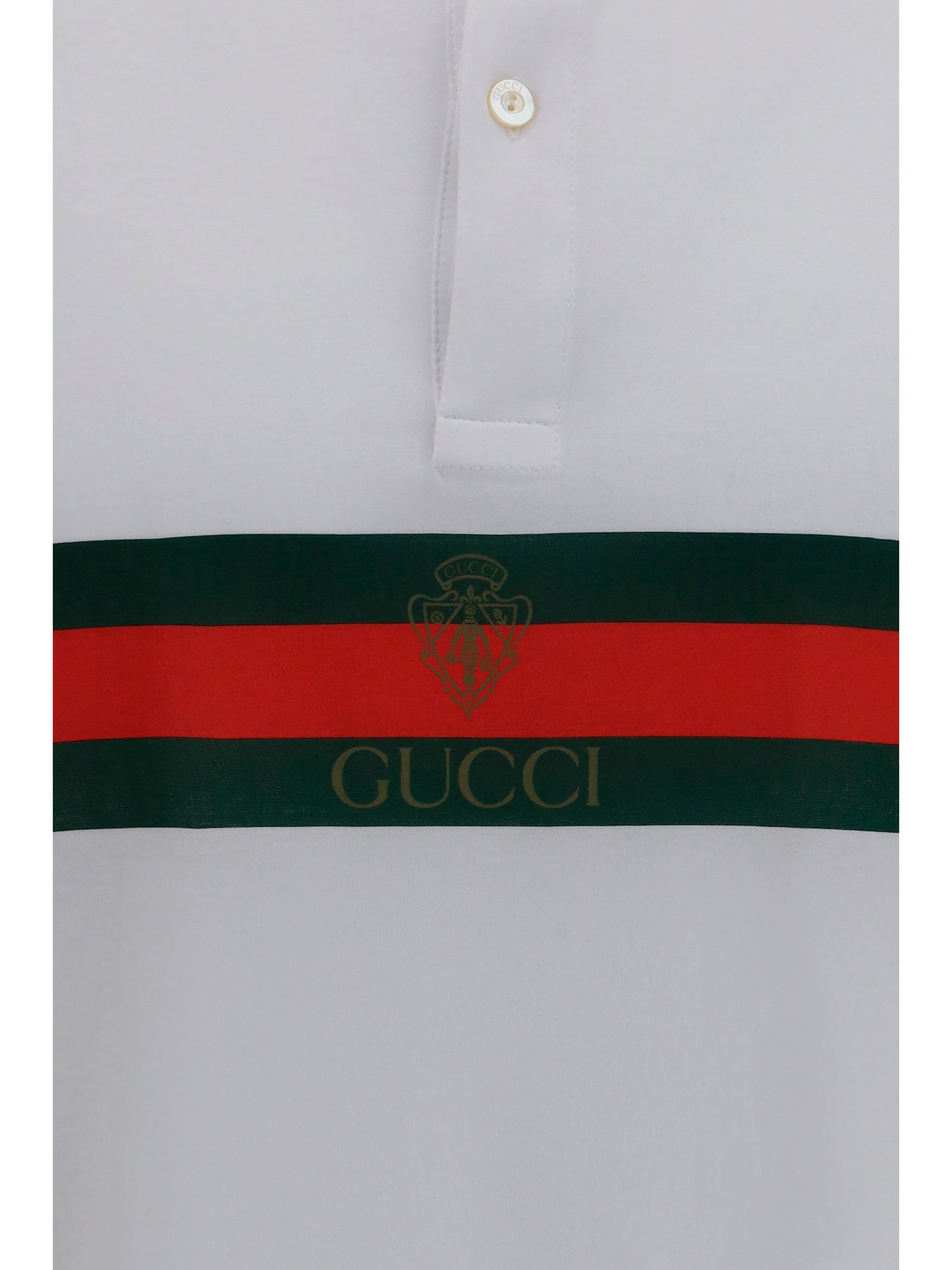 GUCCI Cotton jersey Polo Shirt with Web