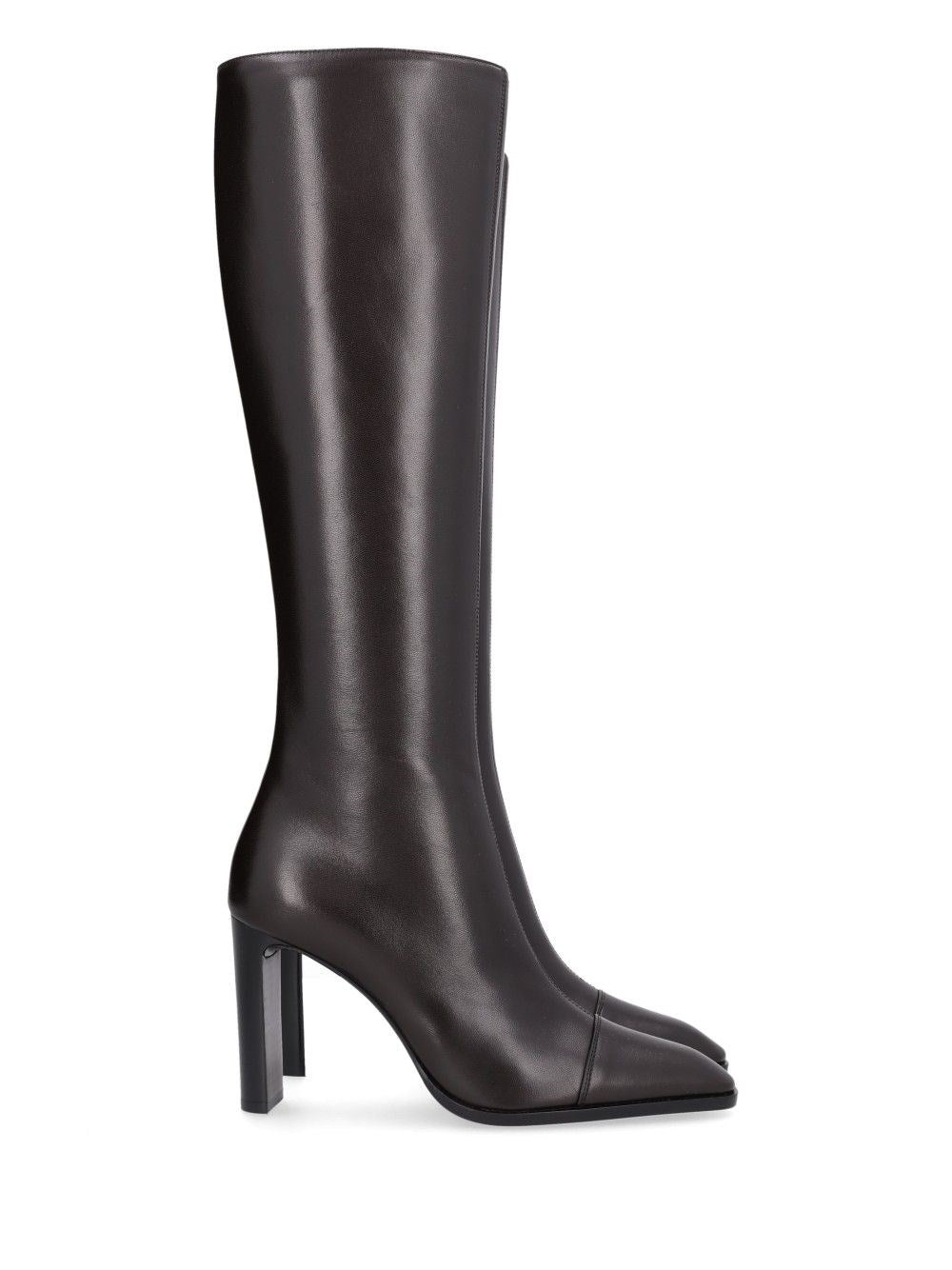 Saint Laurent Venetia Smooth Leather Boots - Brown