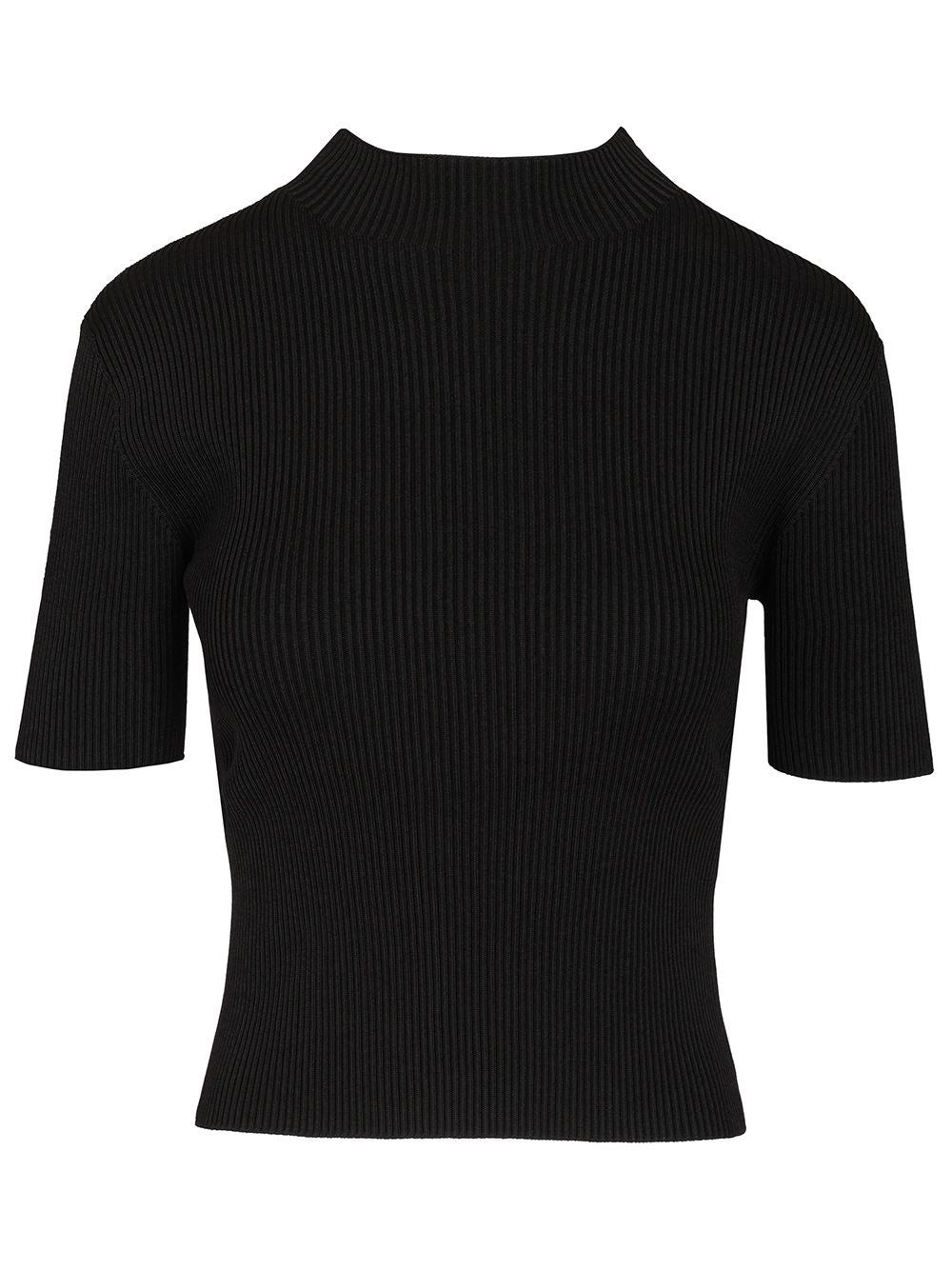 Cfcl Short Sleeve Fitted Top - Black