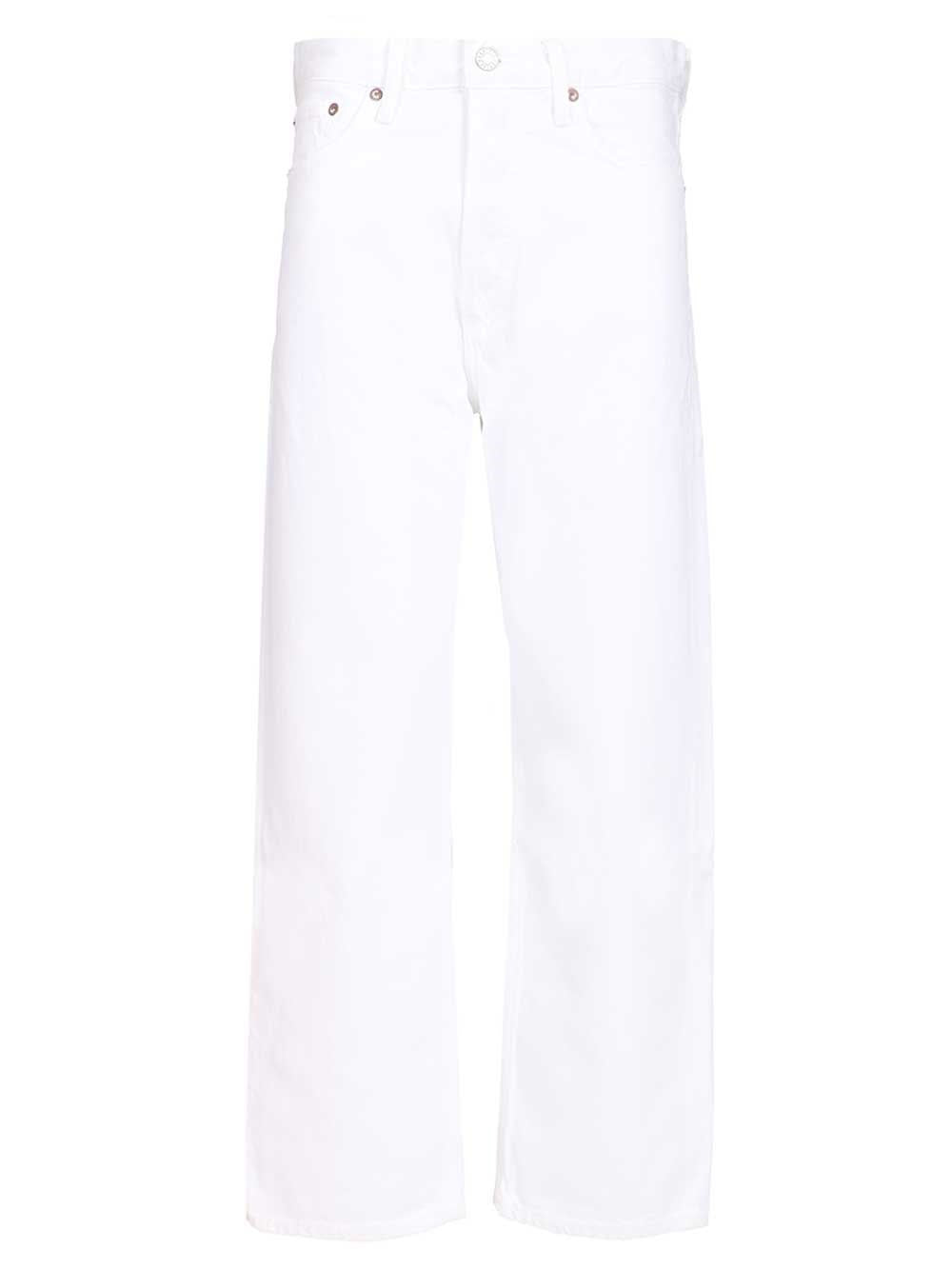 Agolde Crop Jeans - White