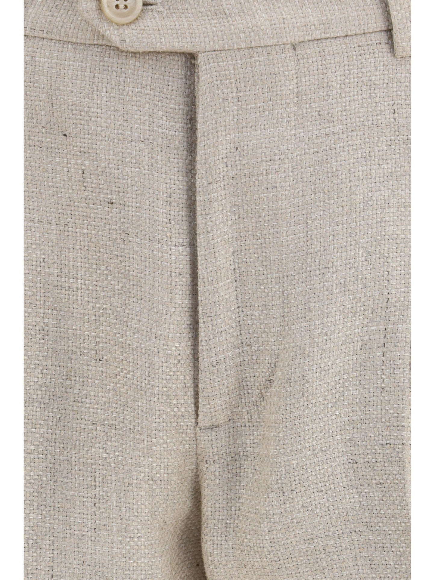 BRUNELLO CUCINELLI Hopsack Suit in silk, linen, and wool