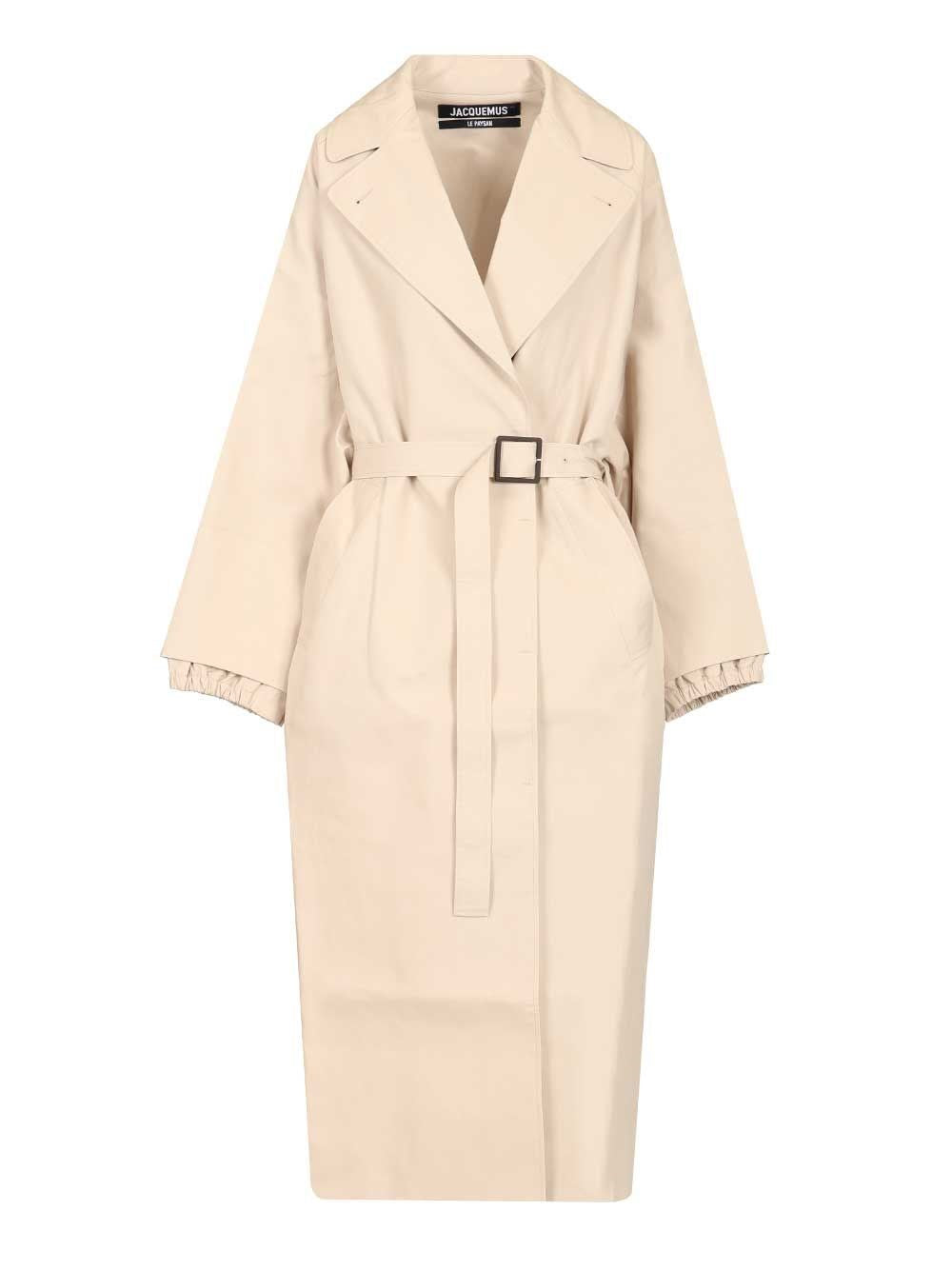 Jacquemus Trapezi Trench Coat - White