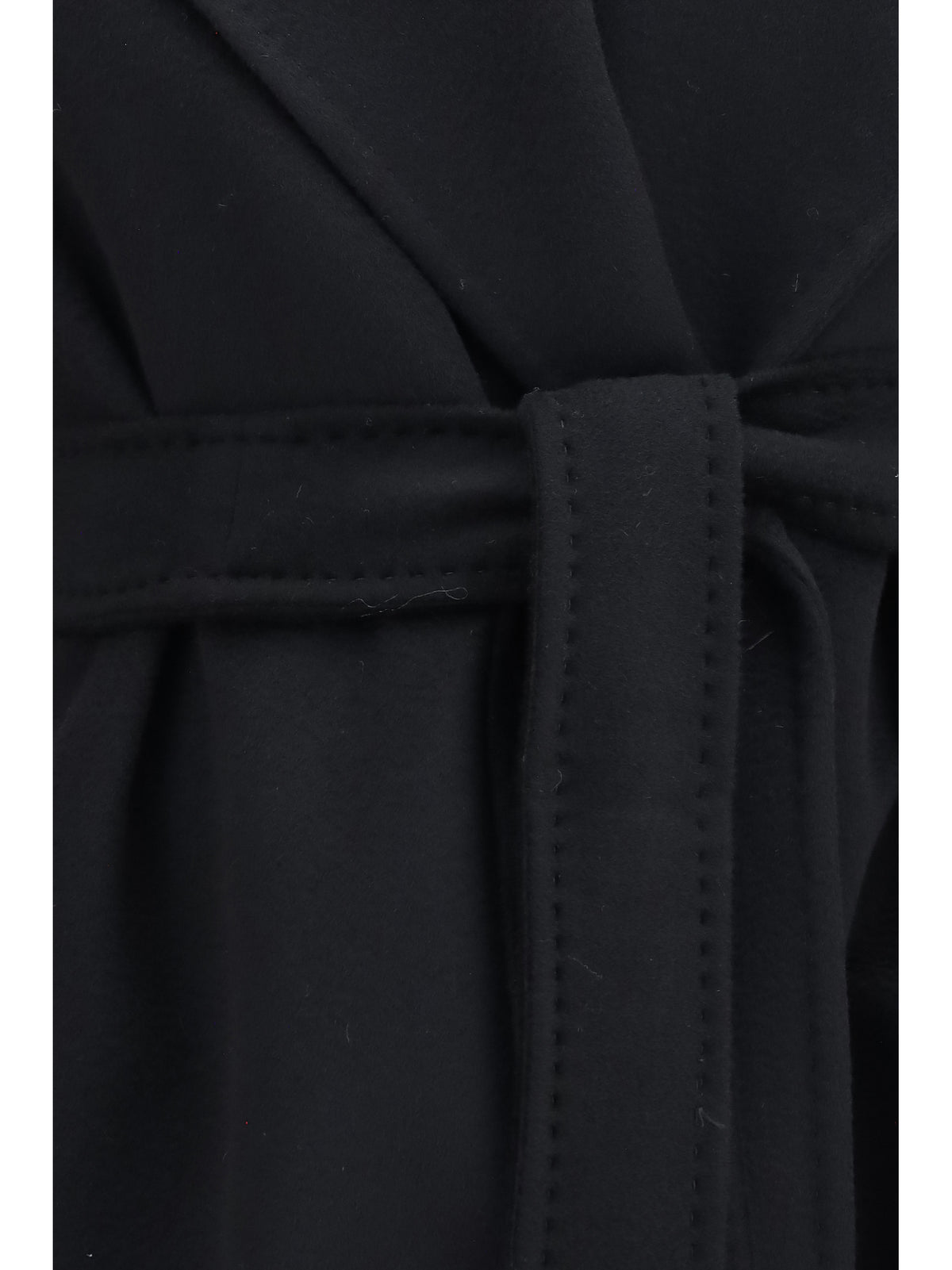 Max Mara Studio Ravenna Coat in virgin wool - Black