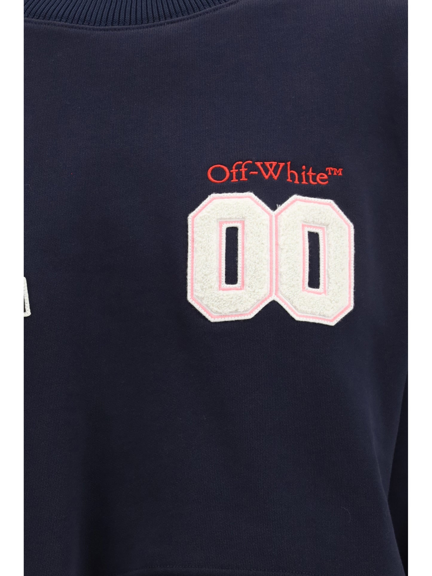 OFF-WHITE Royal Patch Cropped Sweatshirt