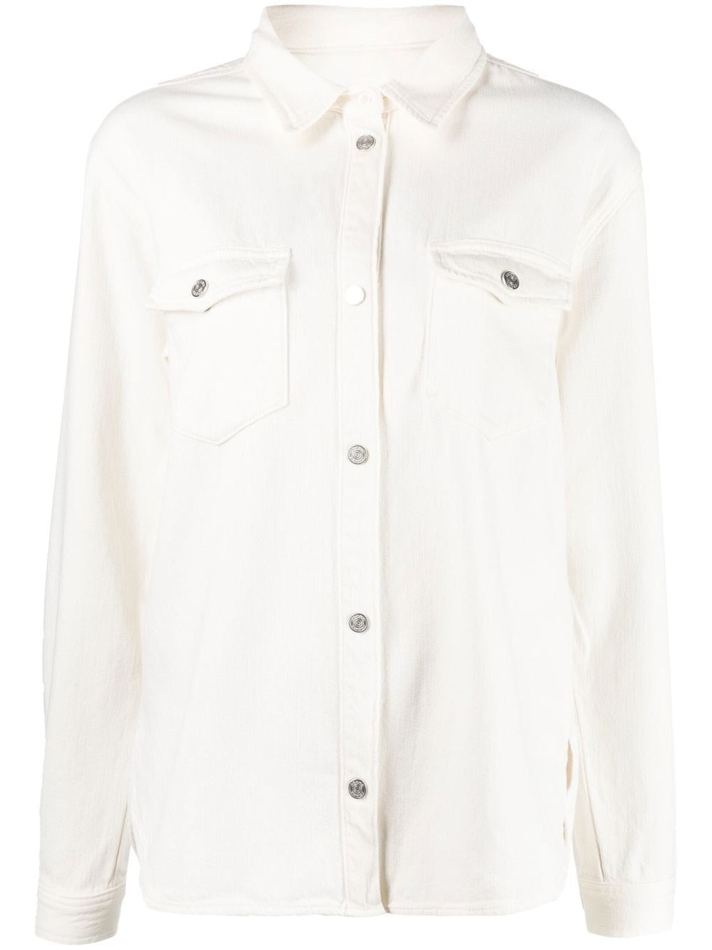 Frame White Denim Shirt