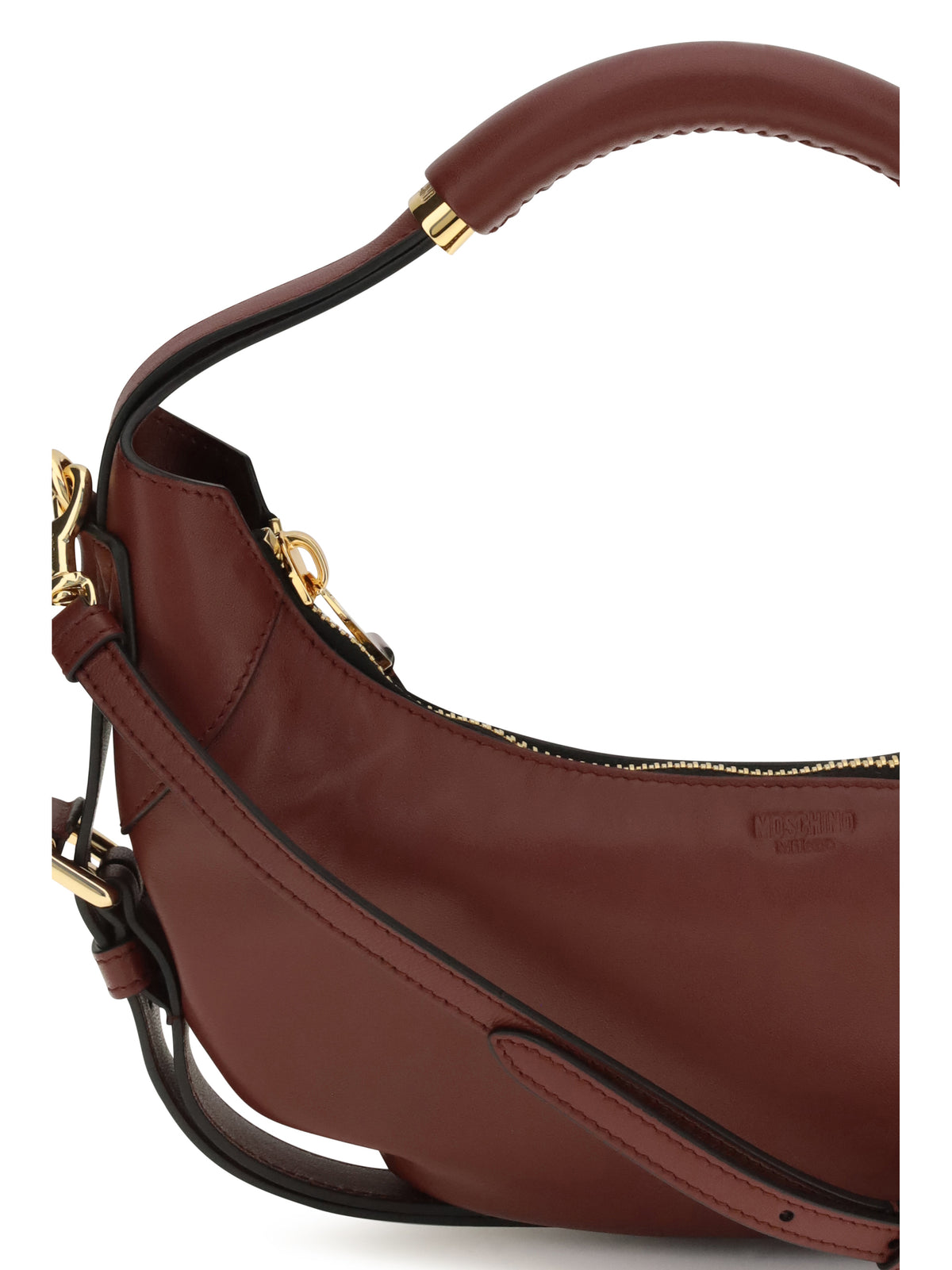Moschino Leather Handbag - Vino