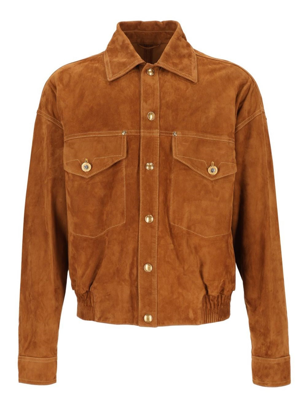 Versace Suede Blouson - Brown