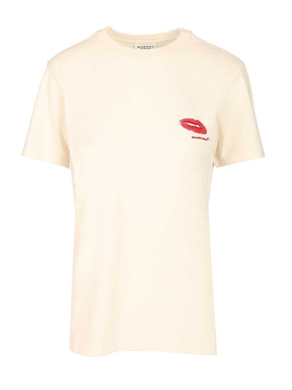 Marant Etoile "Zewel" T-Shirt - Beige