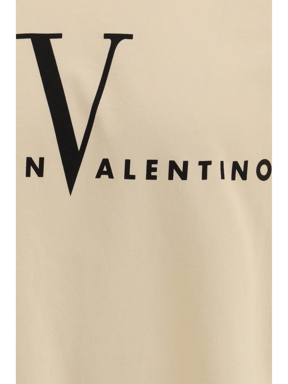 Valentino T-shirt with a “Made in Valentino” print - Burro/Black