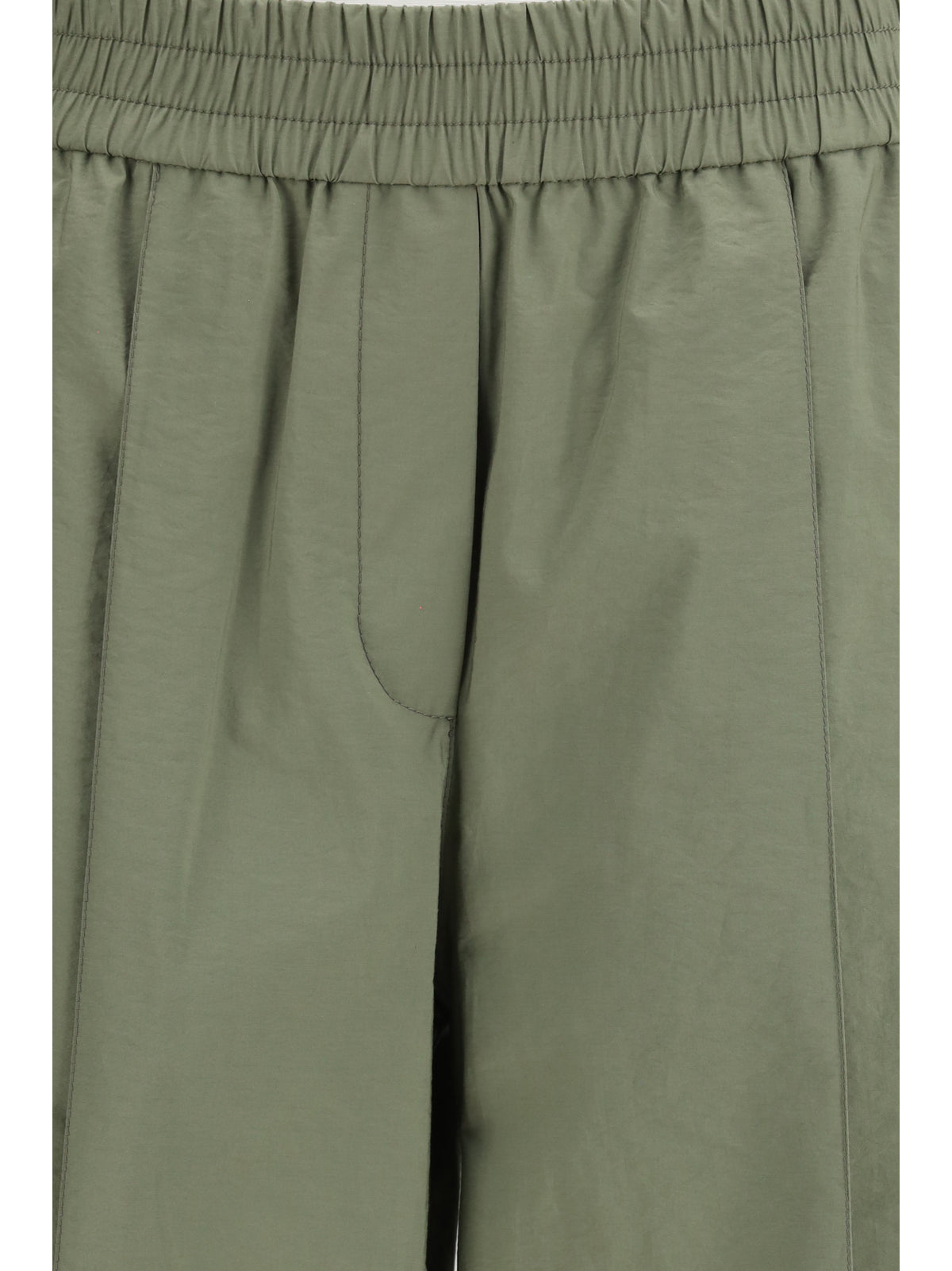 Brunello Cucinelli Mixed cotton Pants - Eucalipto