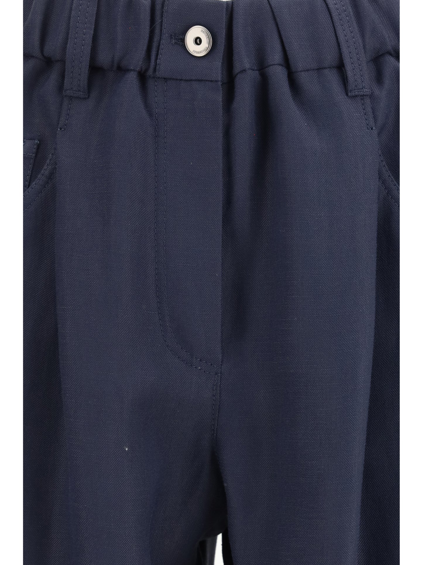 BRUNELLO CUCINELLI Mixed linen Pants