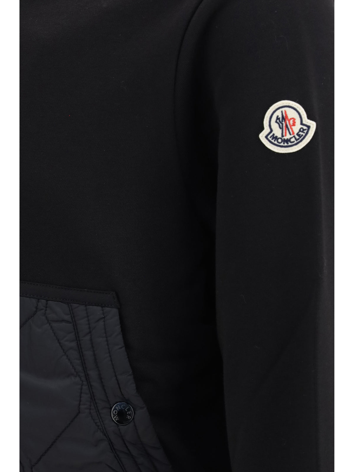 Moncler Hooded zip-up Sweatshirt - Black