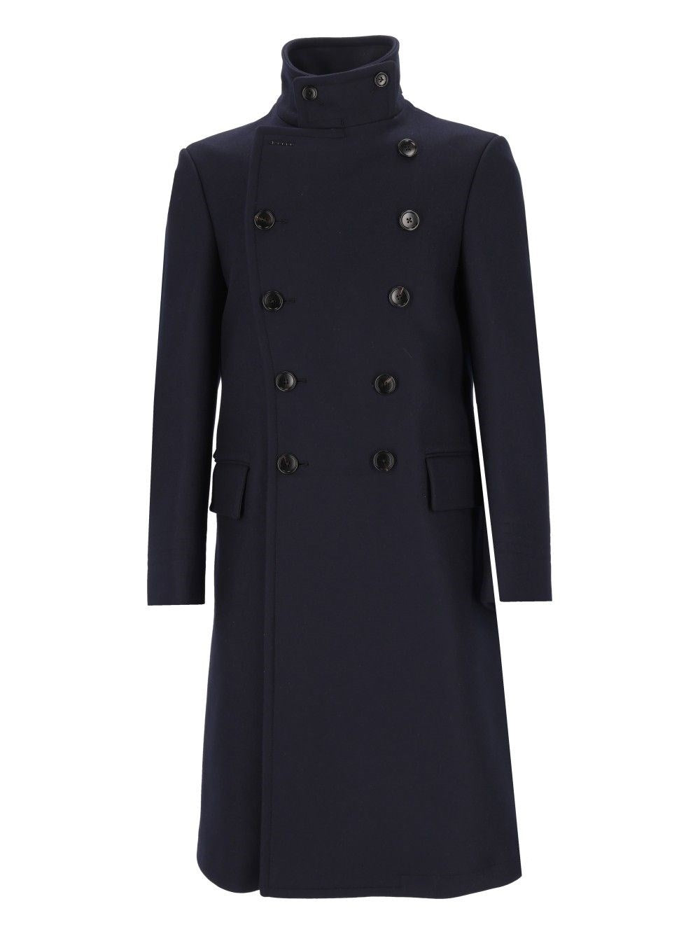 Tom Ford Double-Breasted Coat - Blue