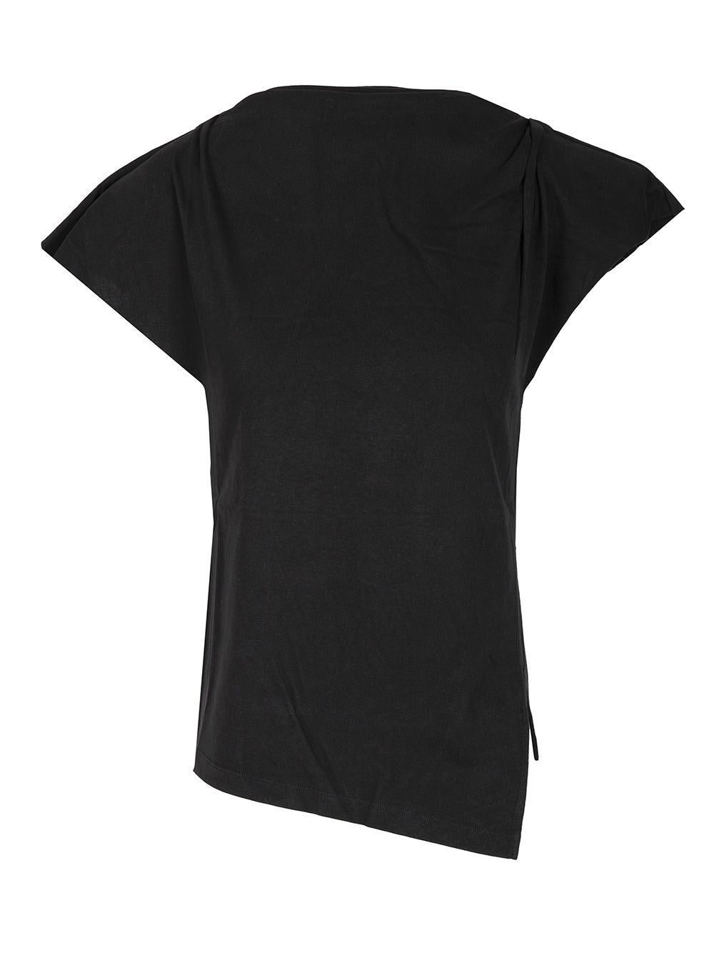 Isabel Marant "Sebani" Asymmetric T-Shirt - Black
