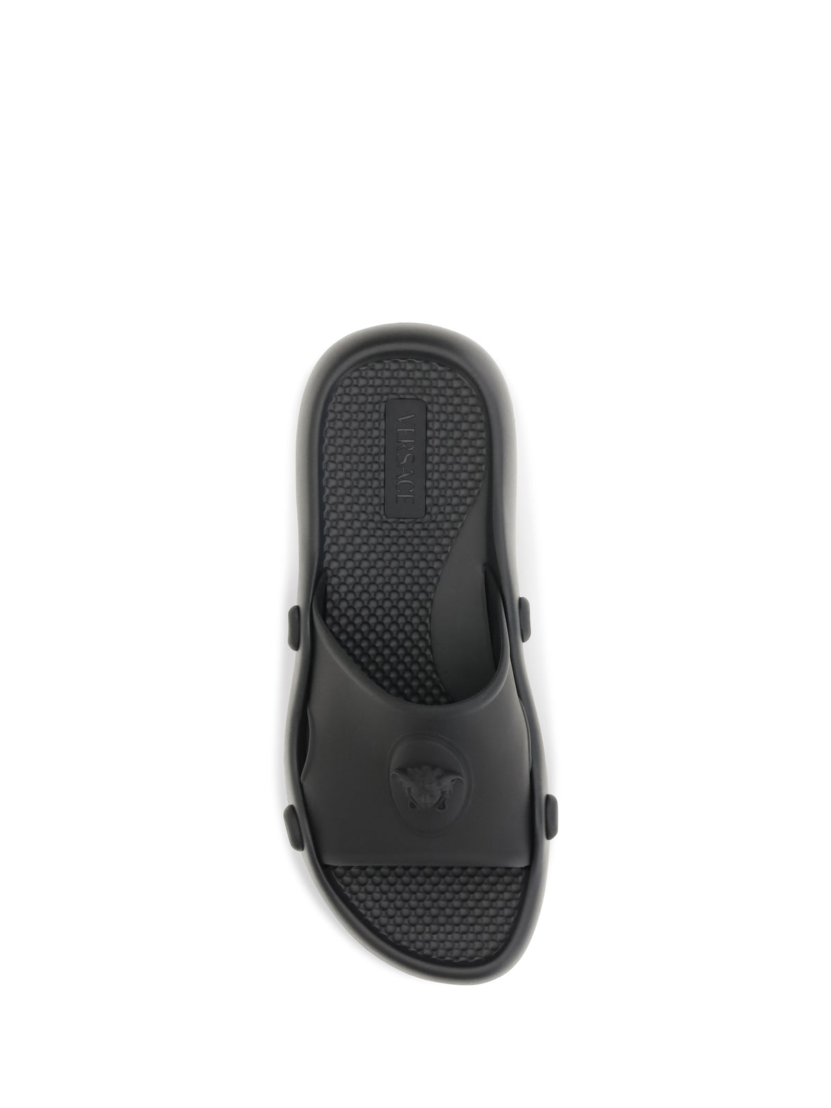 Versace Nettuno rubber slide - Black