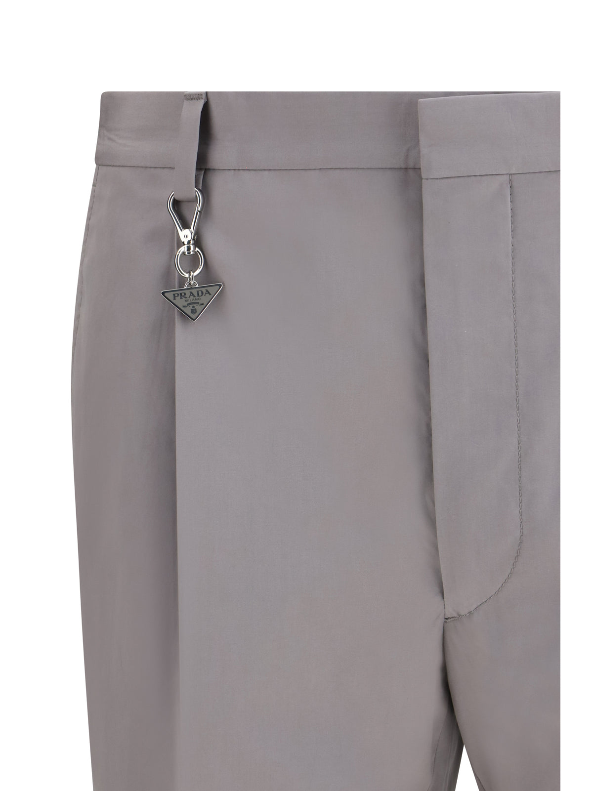 Prada Tailored cotton poplin Pants - Acciaio