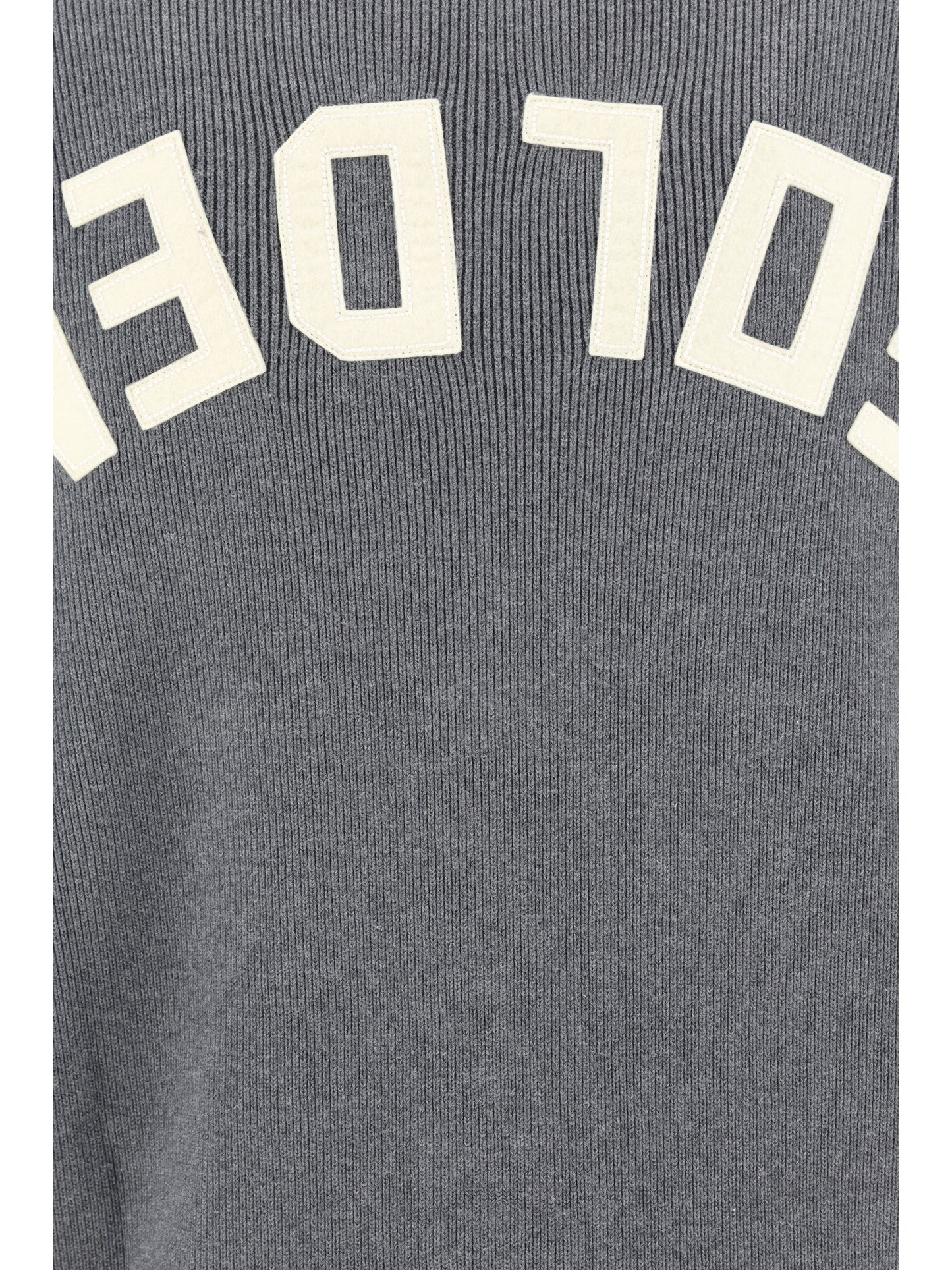 Golden Goose V-neck Cardigan - Dark Grey Melange