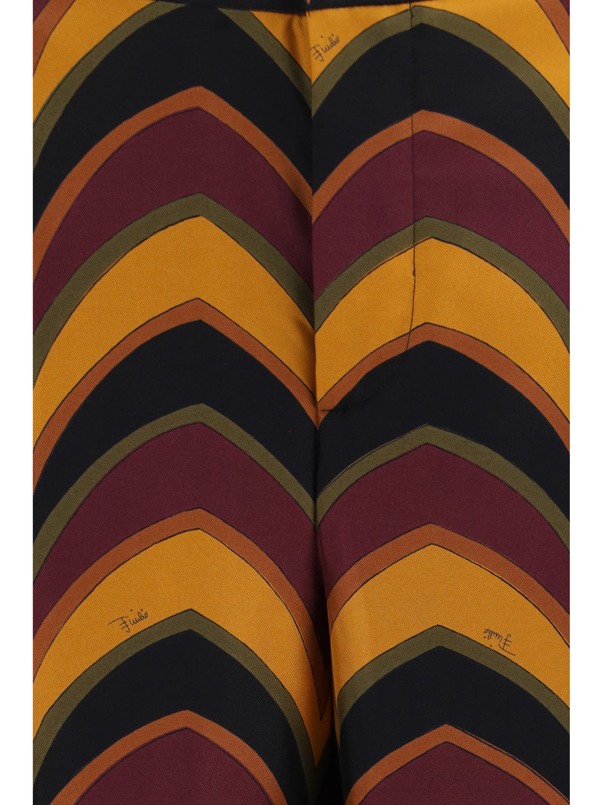 Pucci Silk Pants - Burgundy Gold