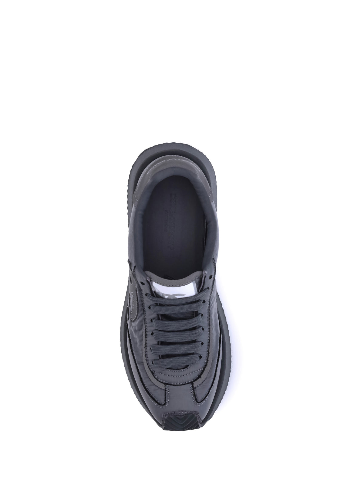 Dolce & Gabbana Leather Sneakers - Ferro