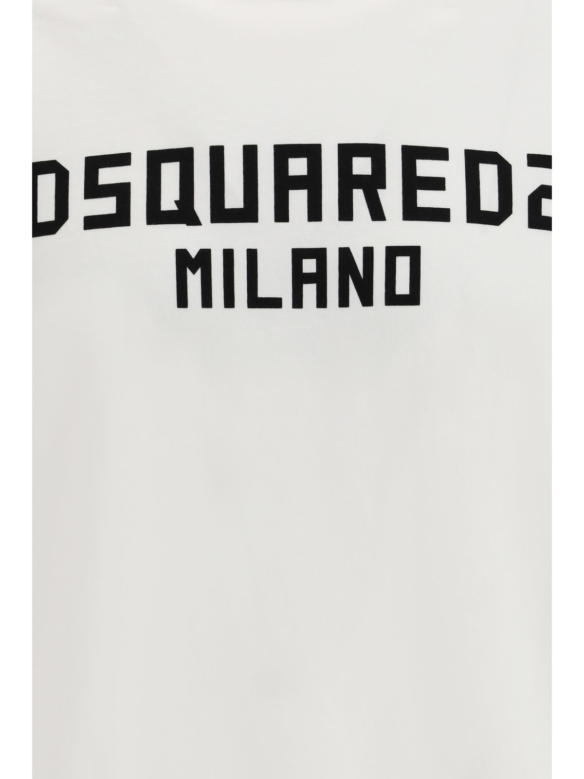 Dsquared2 T-shirt with “Dsquared2 Milano” logo printed - White