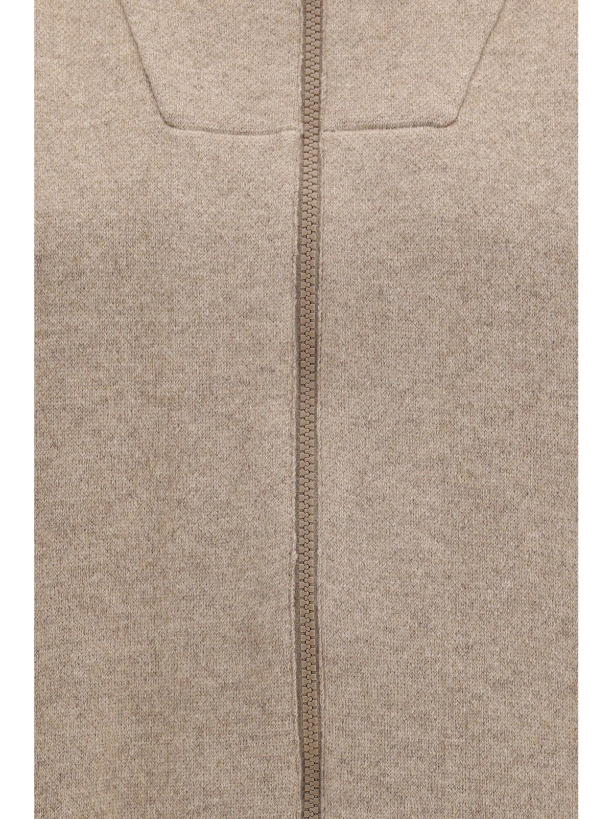 Brunello Cucinelli High-neck zip Cardigan - Brown