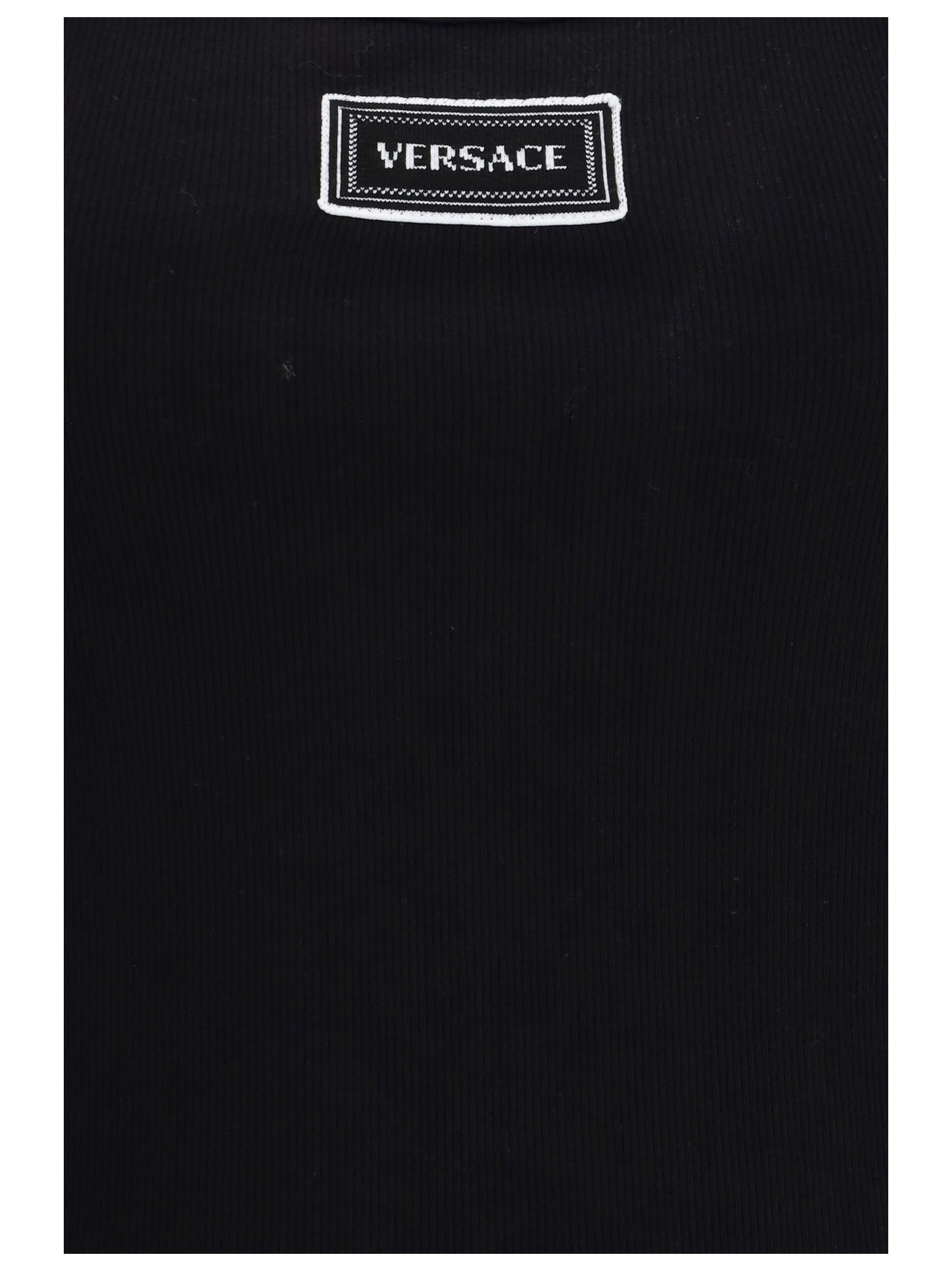 VERSACE Tank Top in cotton rib stretch