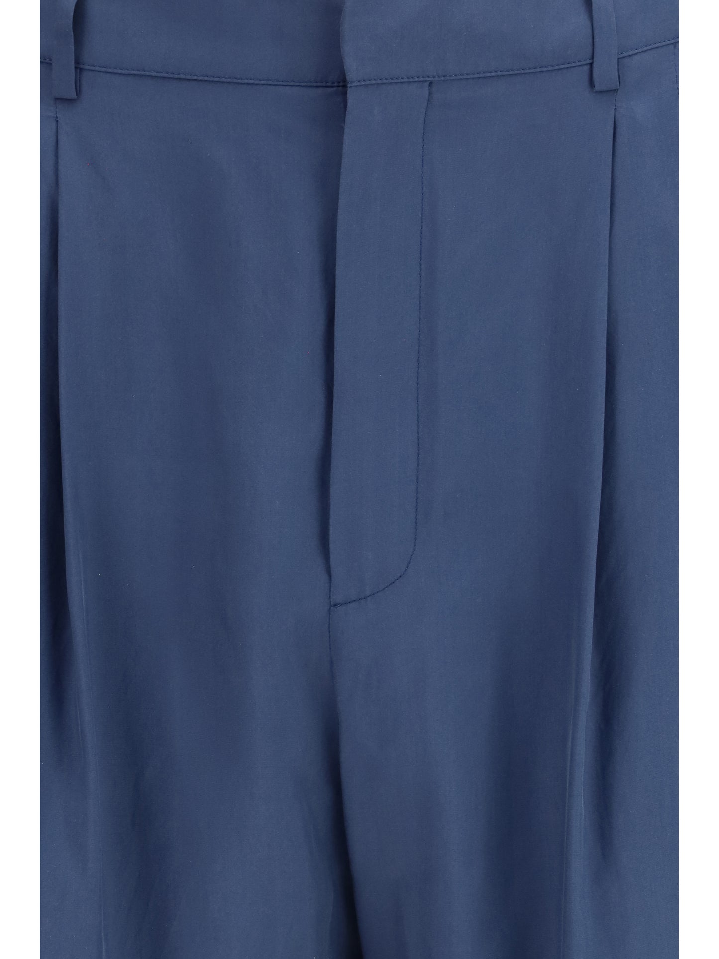 SAINT LAURENT Tailored Pants with habutai silk belt