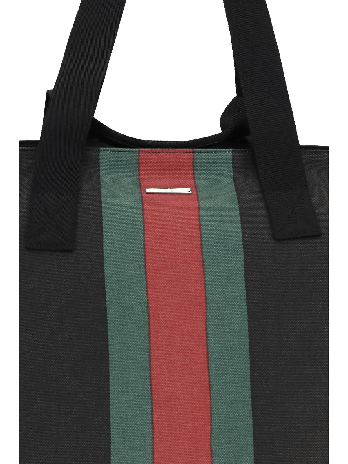 Gucci Medium Positano Shopping Bag - Nika Blk Vrv/Blk/T.G