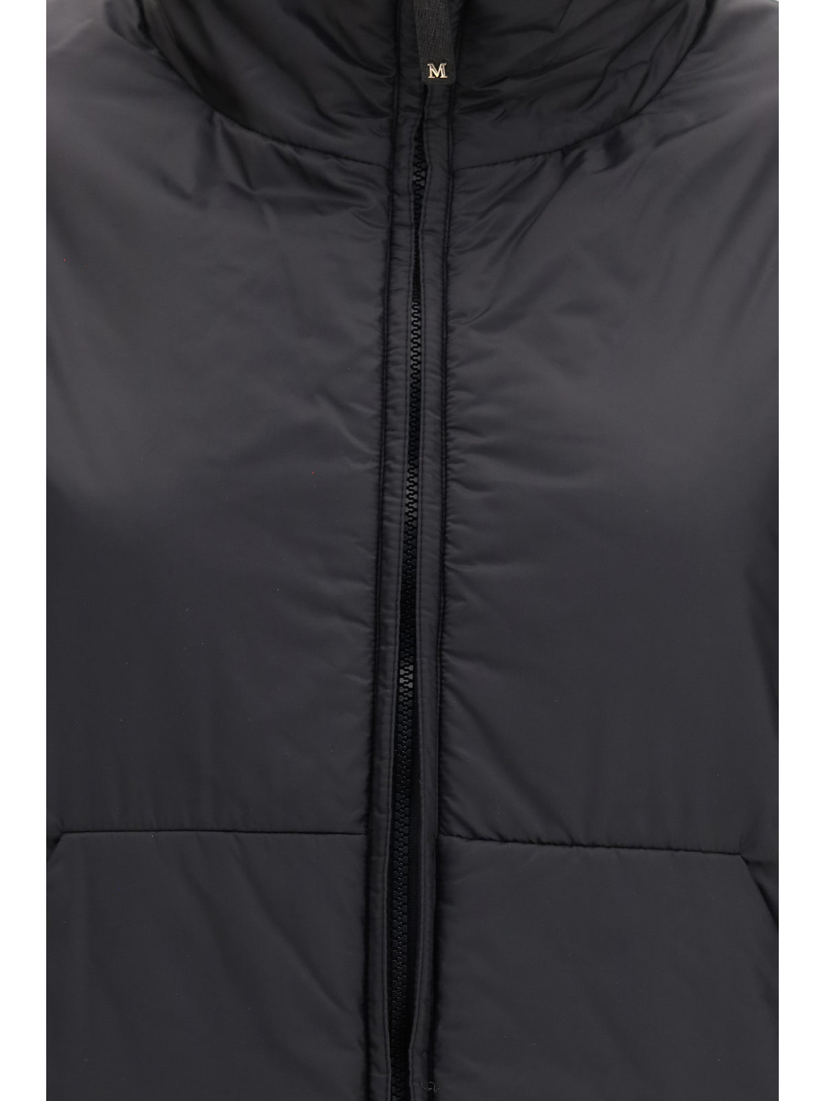 Max Mara The Cube Short Padded Jacket in water repellent canvas - Black
