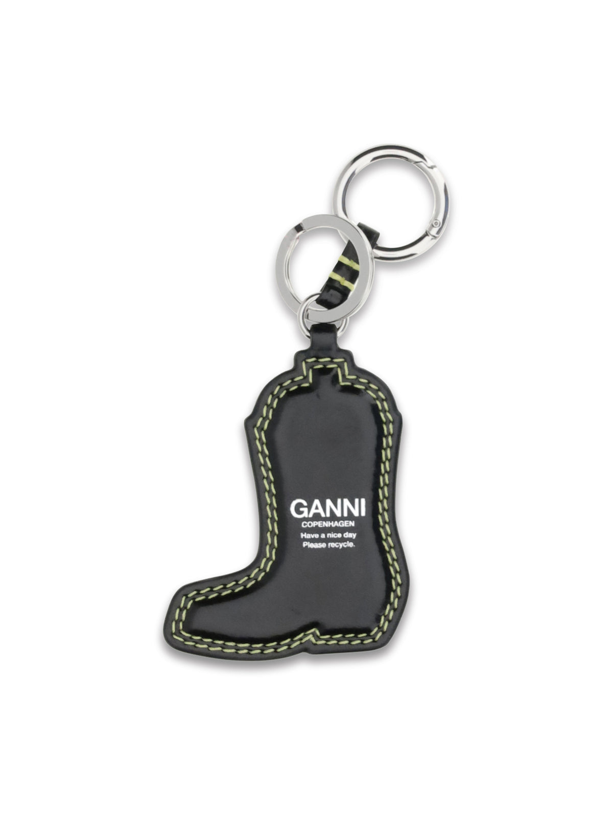 Ganni Western Boot Keyring - Blazing Yellow