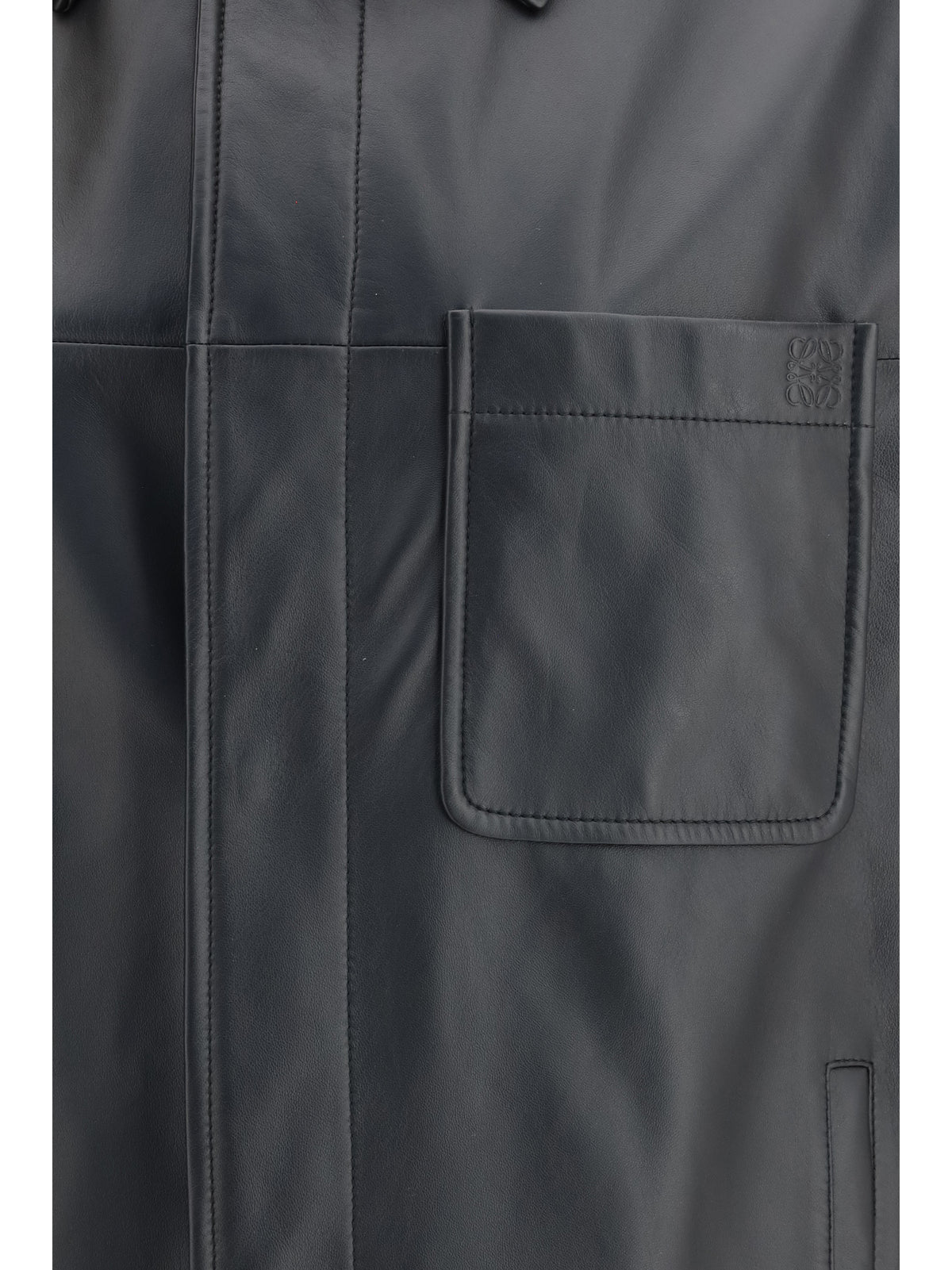 Loewe Leather Jacket - Black