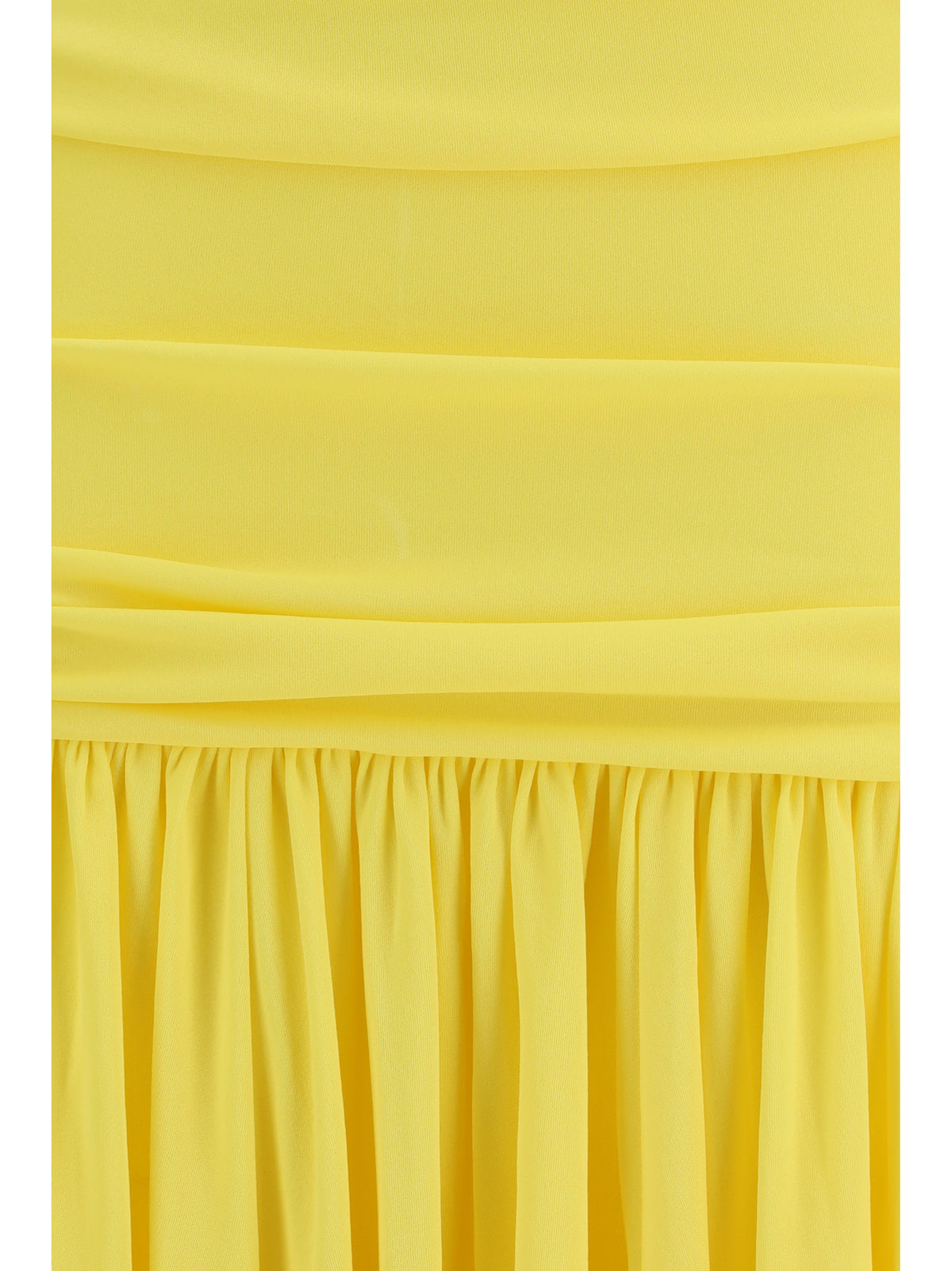 Jacquemus Pleated midi Dress - Yellow