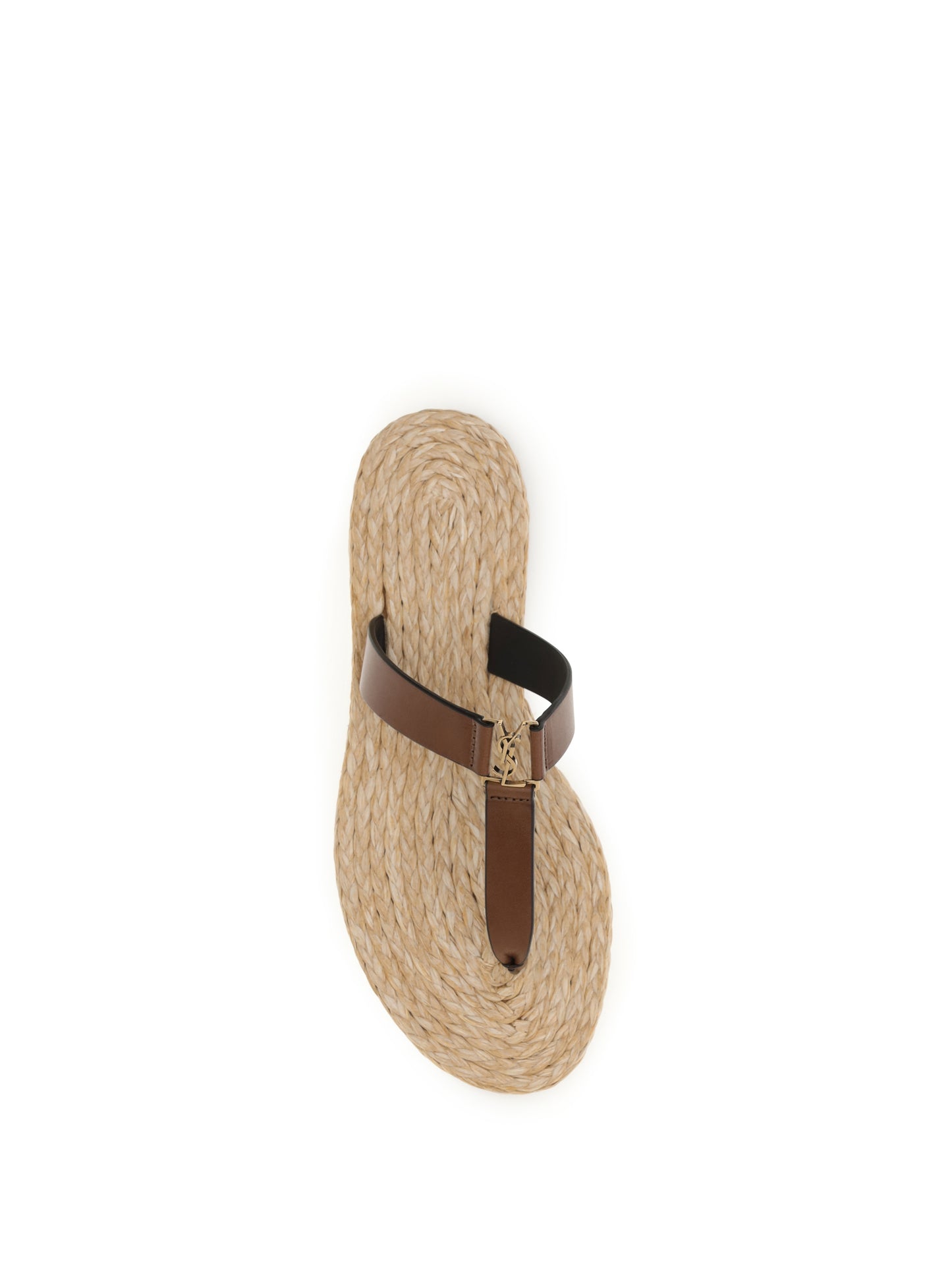 SAINT LAURENT Babylone leather thong Sandals
