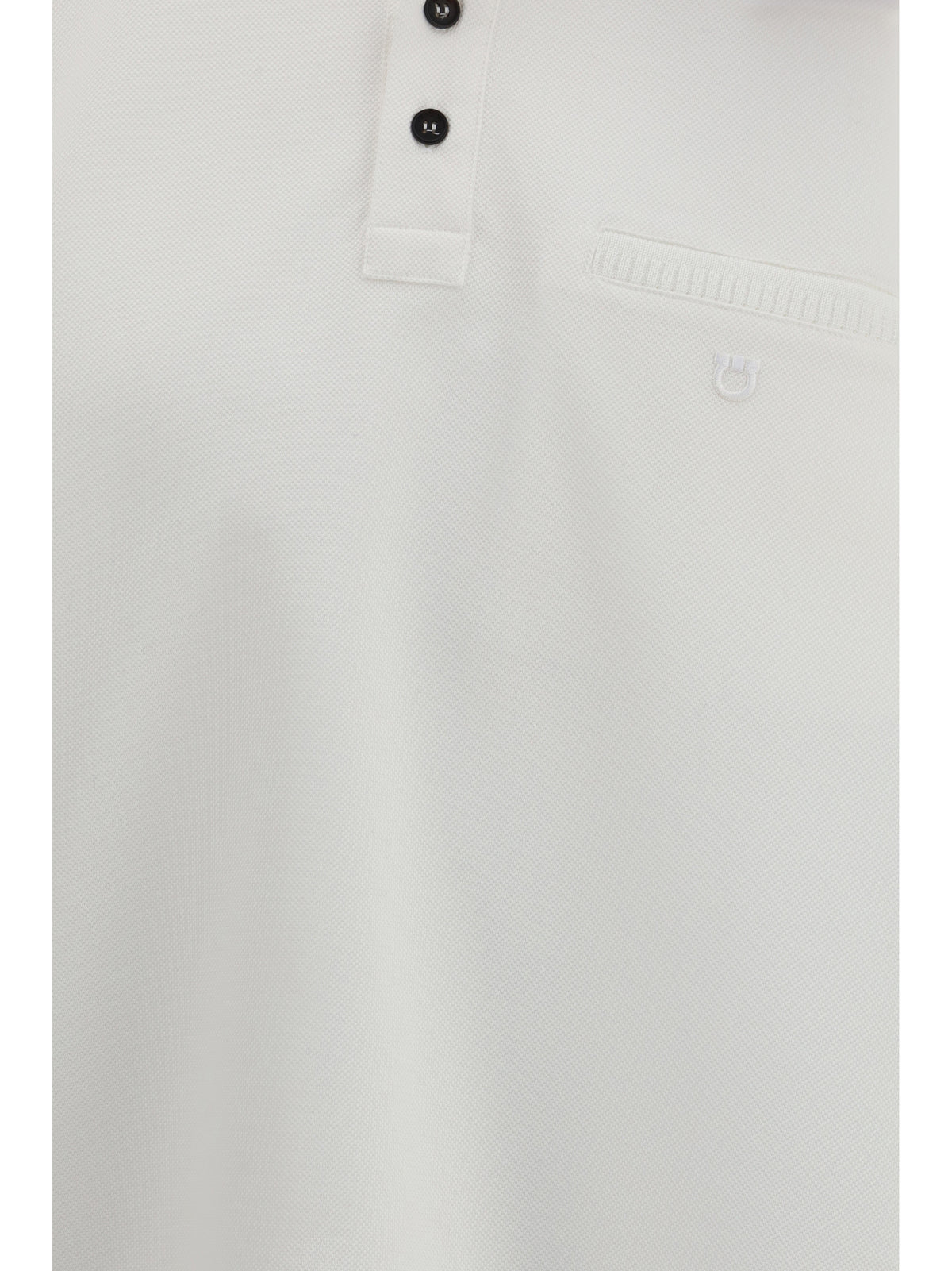 Ferragamo Cotton Polo Shirt - Optic-White