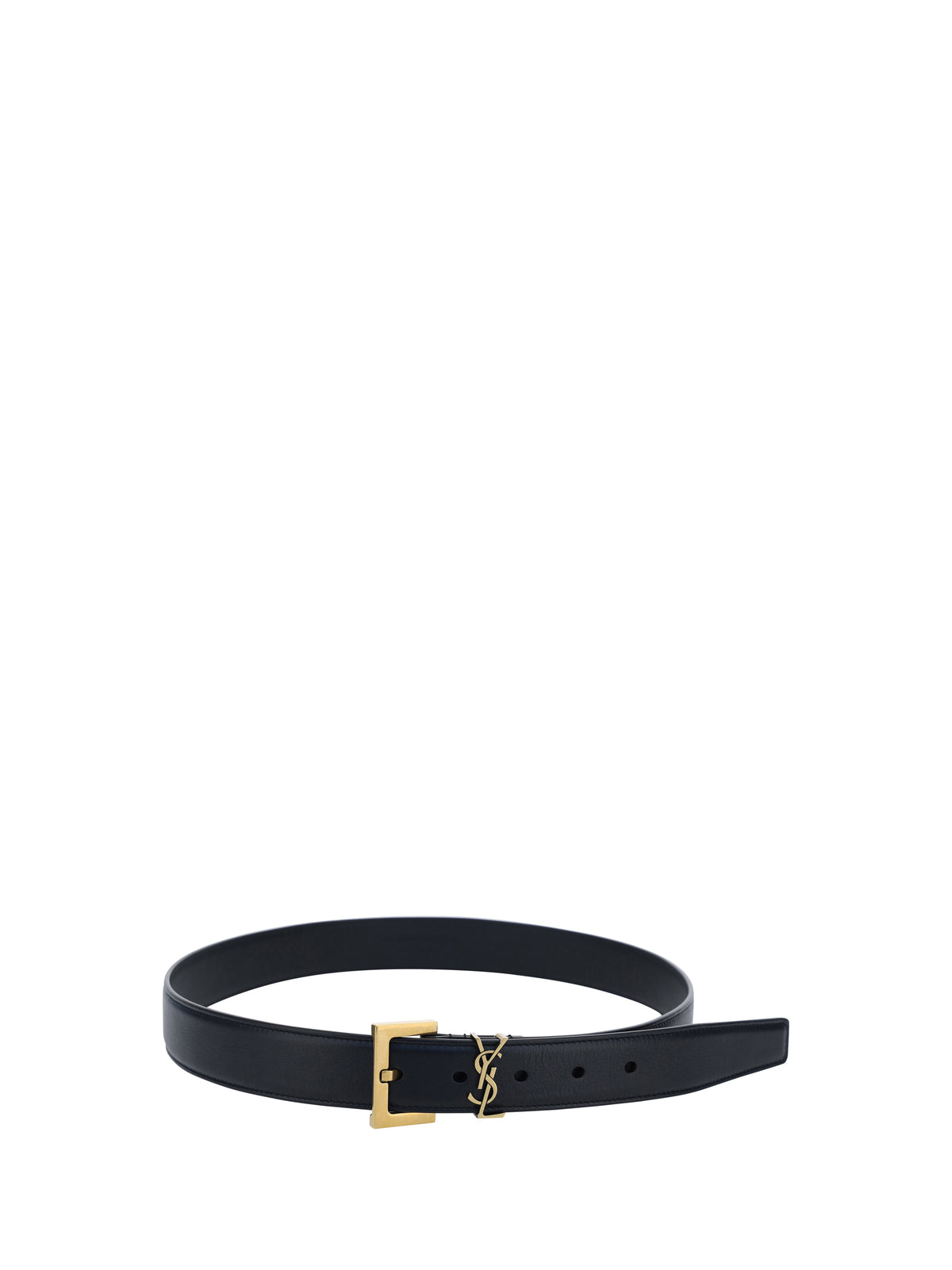 Saint Laurent Leather Belt - Black