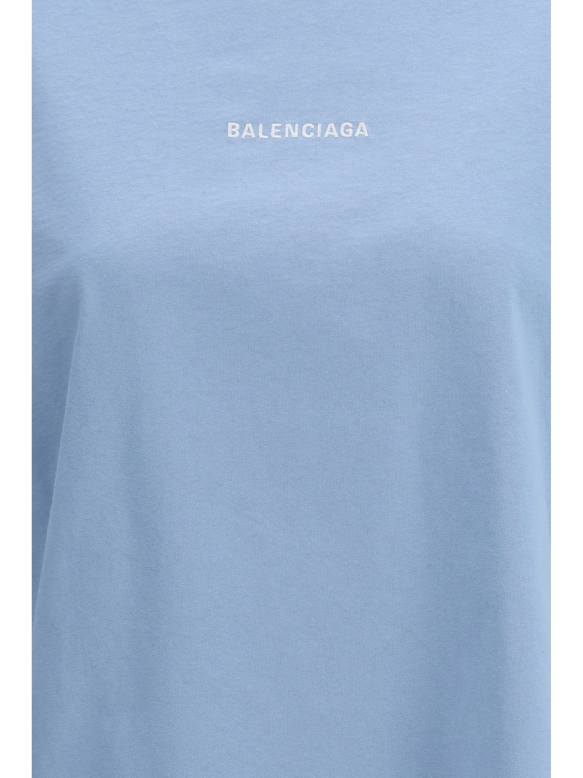 Balenciaga Back T-shirt - Light Blue/White