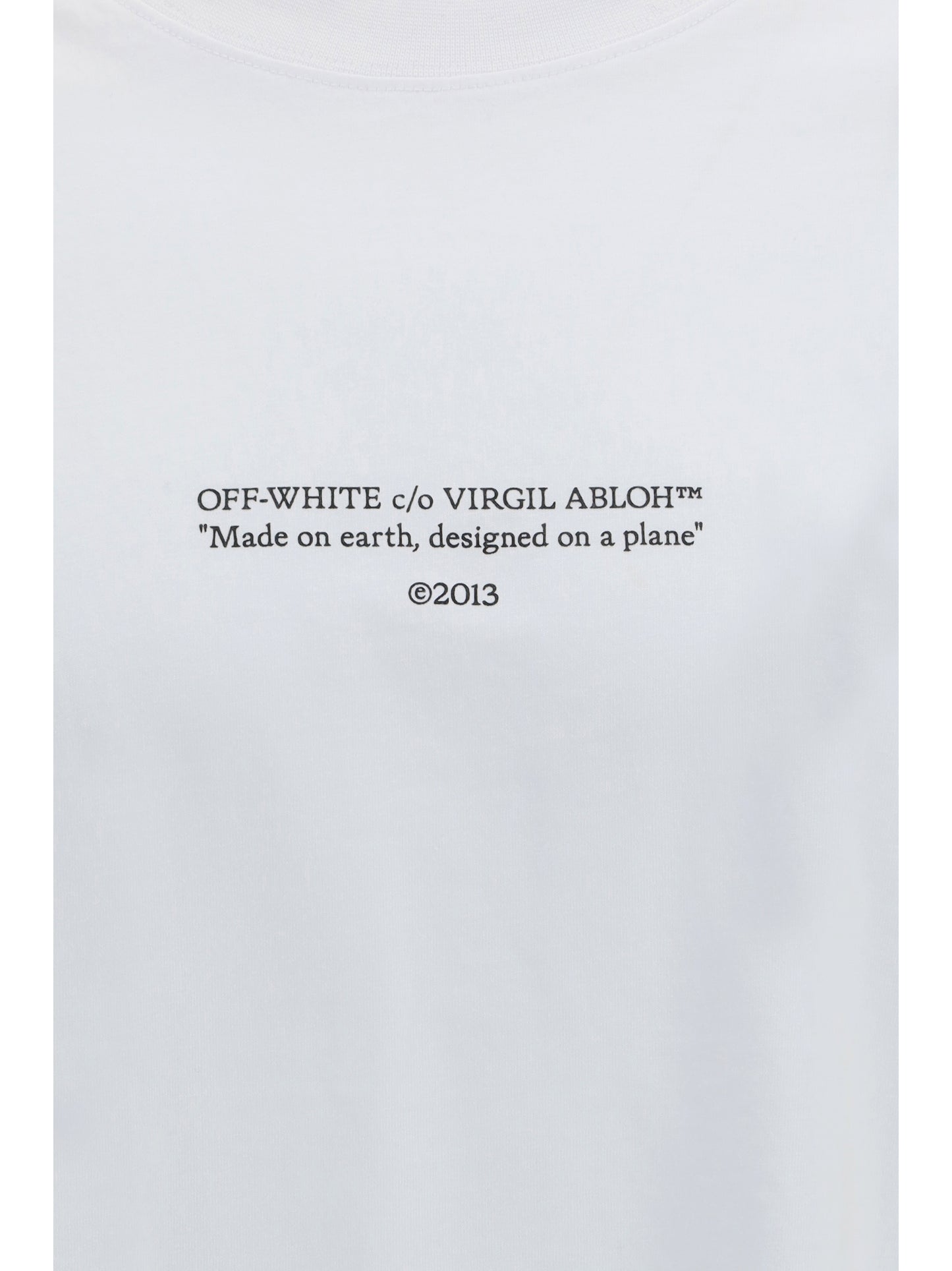 OFF-WHITE Made on earth, designed on a plane T-shirt