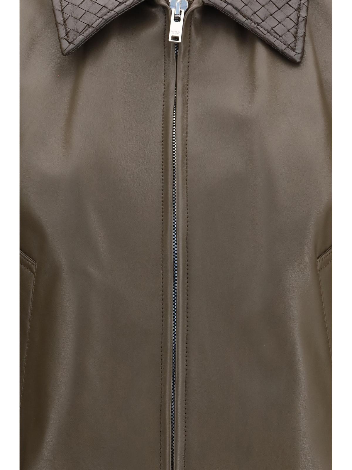 Bottega Veneta Glossy leather Jacket - Wader Green