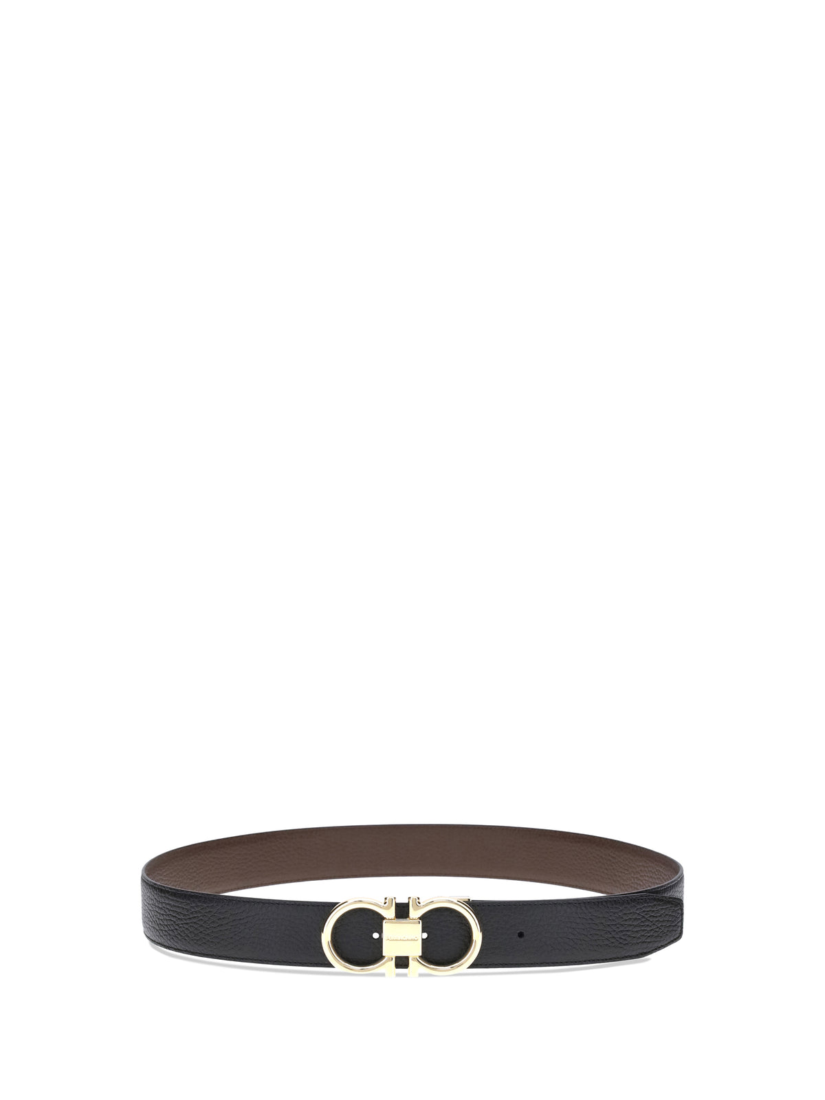 Ferragamo Leather reversible Belt - Black