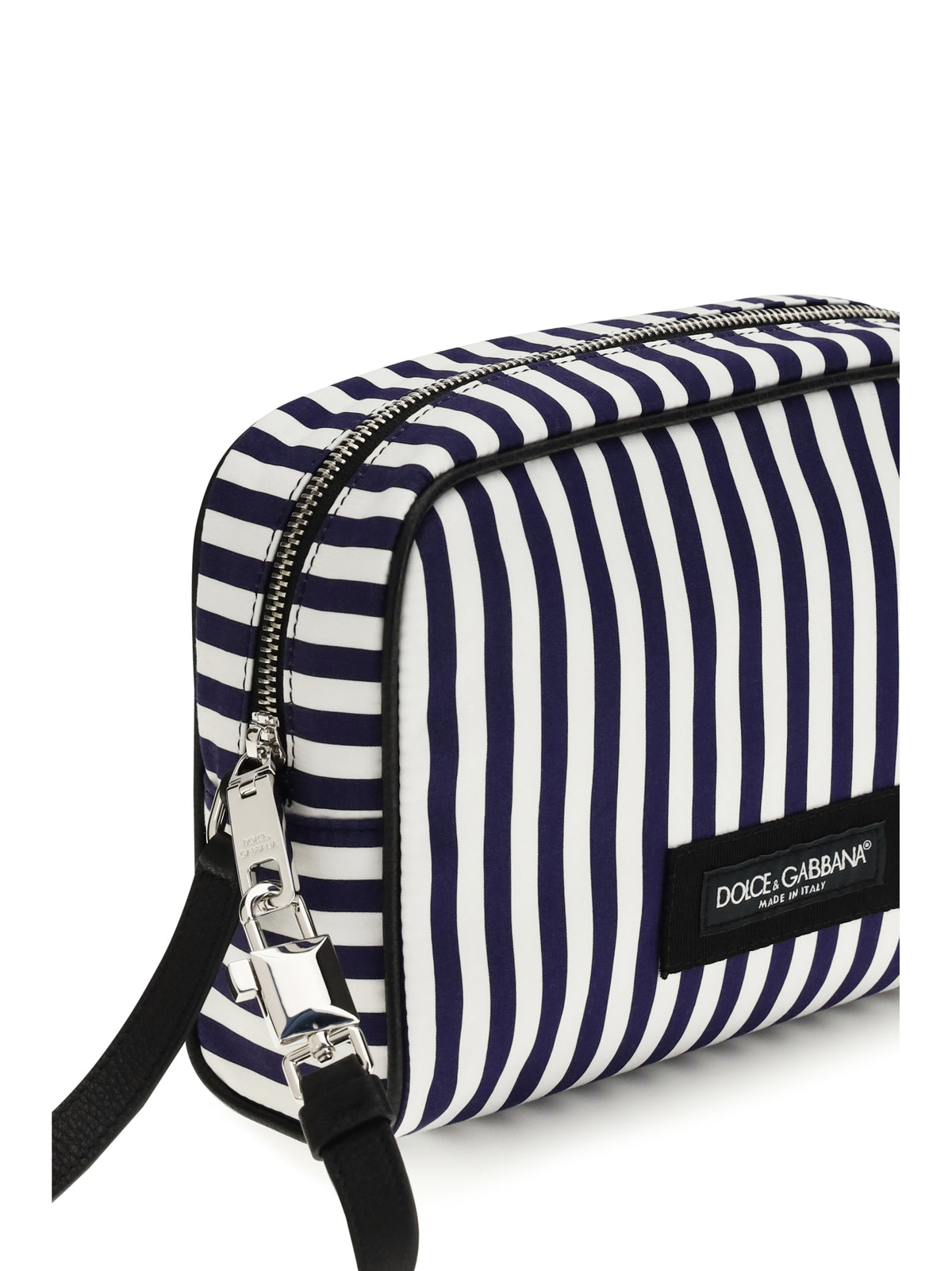 Dolce & Gabbana Striped poplin Handbag - White/Blue