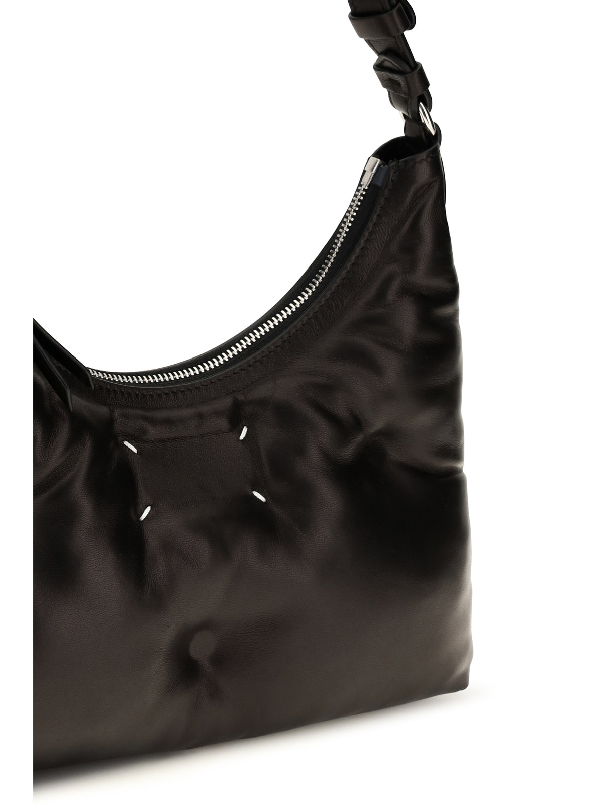 Maison Margiela Small Glam Slam Hobo Shoulder Bag - Black