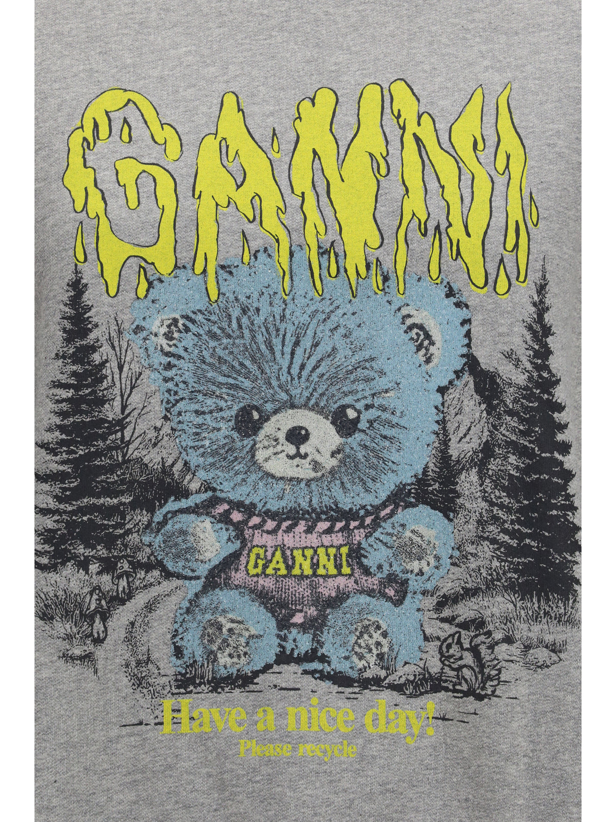 Ganni Isoli Teddy Forest Sweatshirt - Paloma