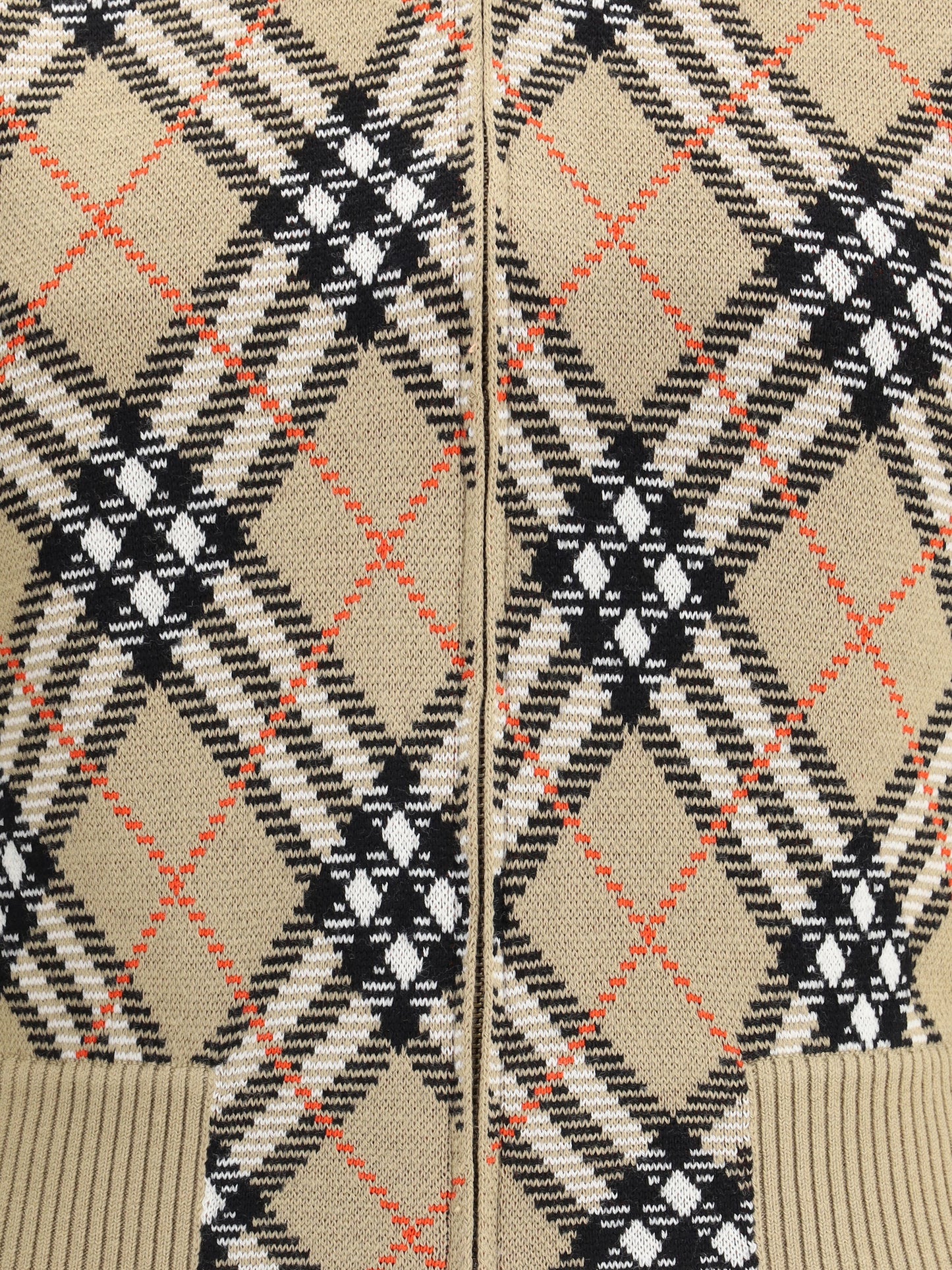 BURBERRY Check Cardigan