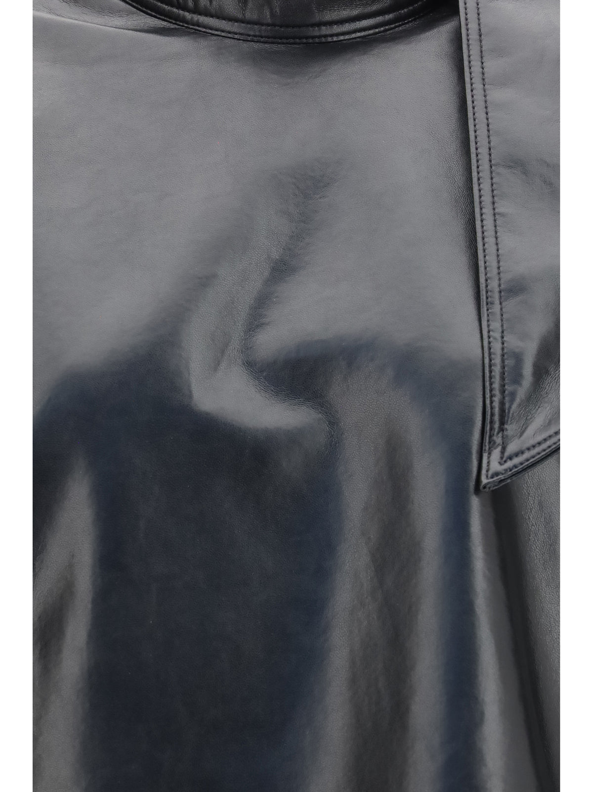 Agolde Kembra recycled leather Top - Detox (Black)