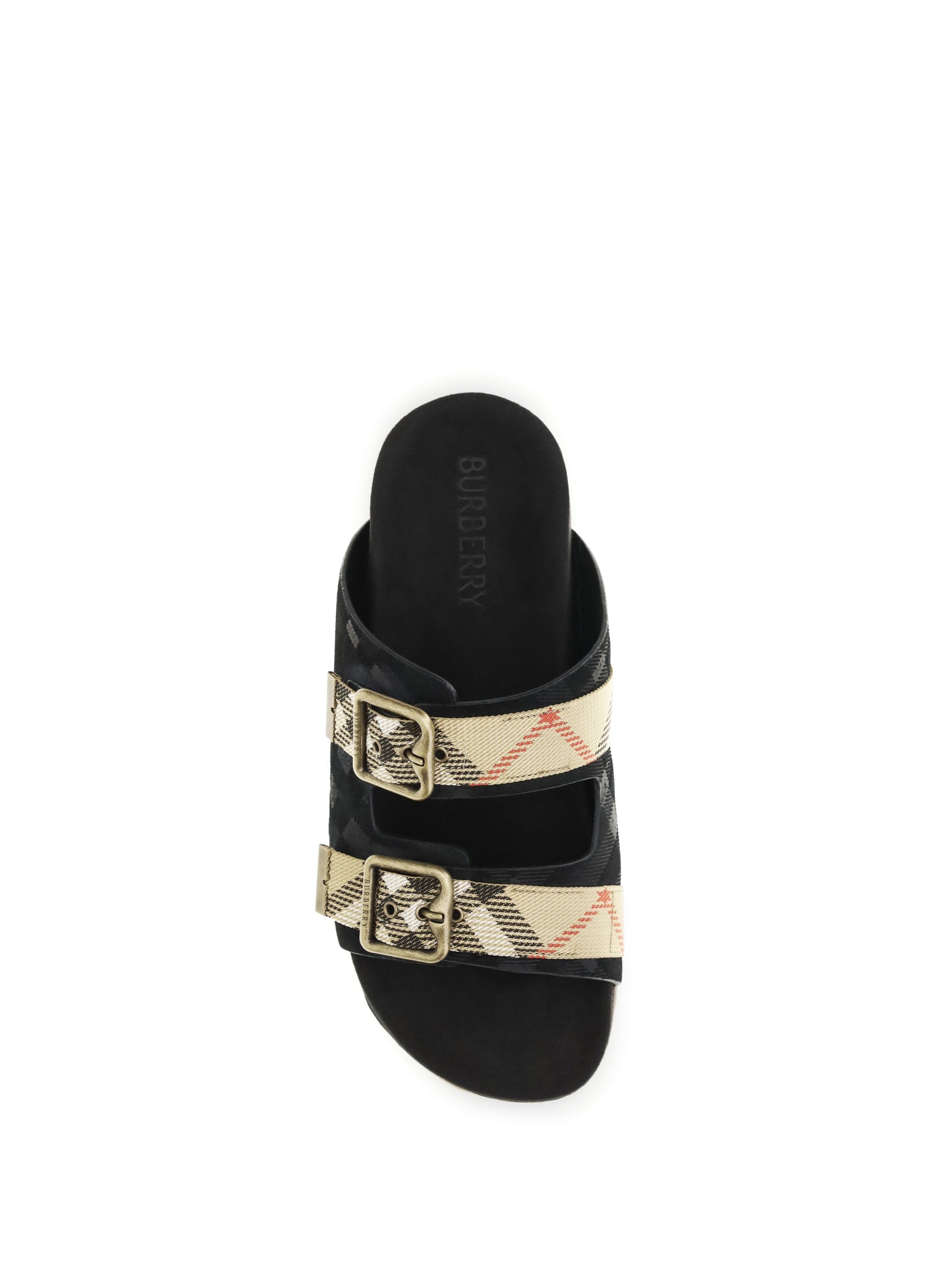 BURBERRY Urchin suede Check Sandals