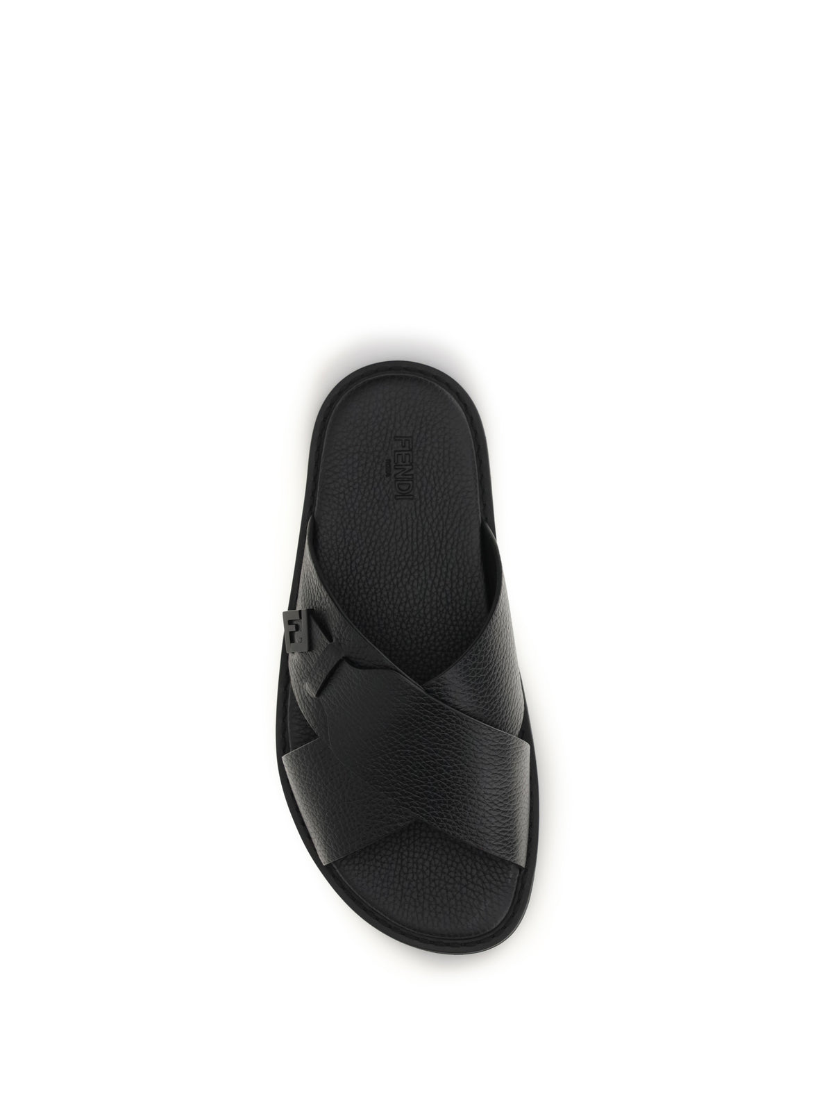 Fendi Slide Sandals by Fendi - Black