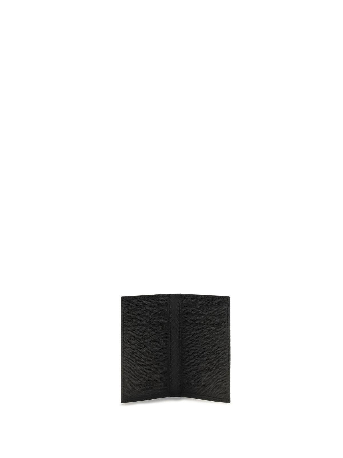 Prada Leather Card Holder - Black
