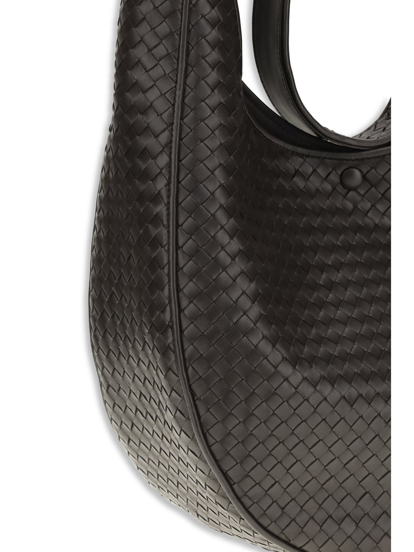 Bottega Veneta Ovetto Shoulder Bag - Espresso-Brass V