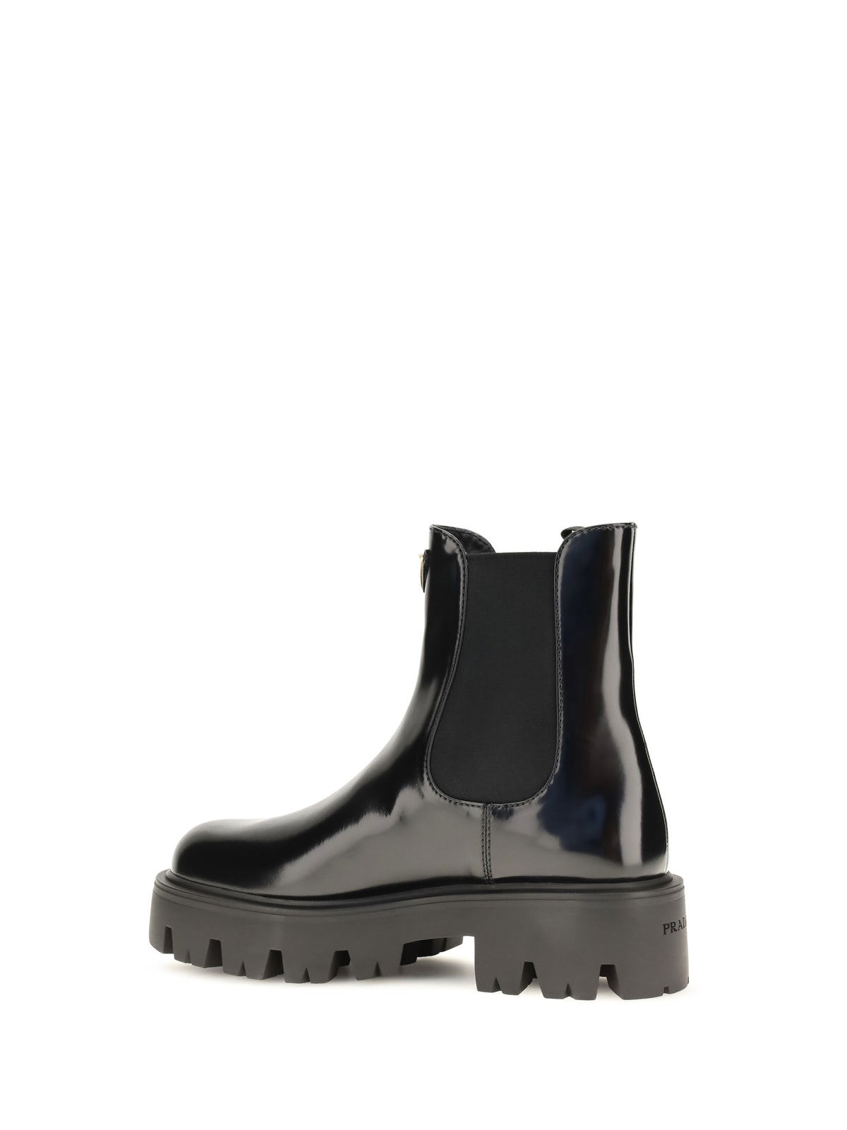 Prada Brushed leather ankle Boots - Black